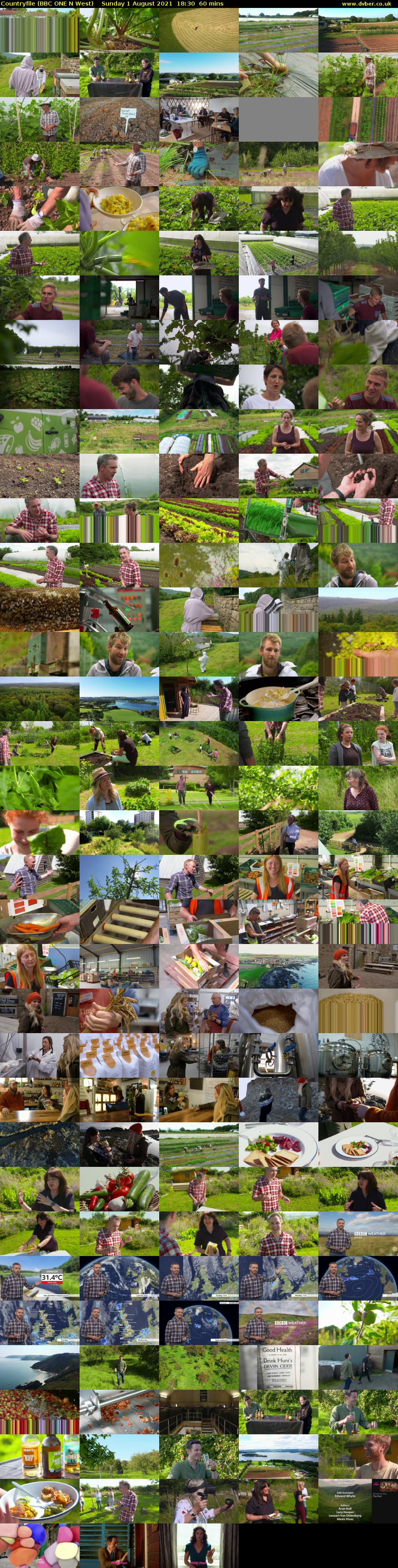 Countryfile (BBC ONE N West) Sunday 1 August 2021 18:30 - 19:30