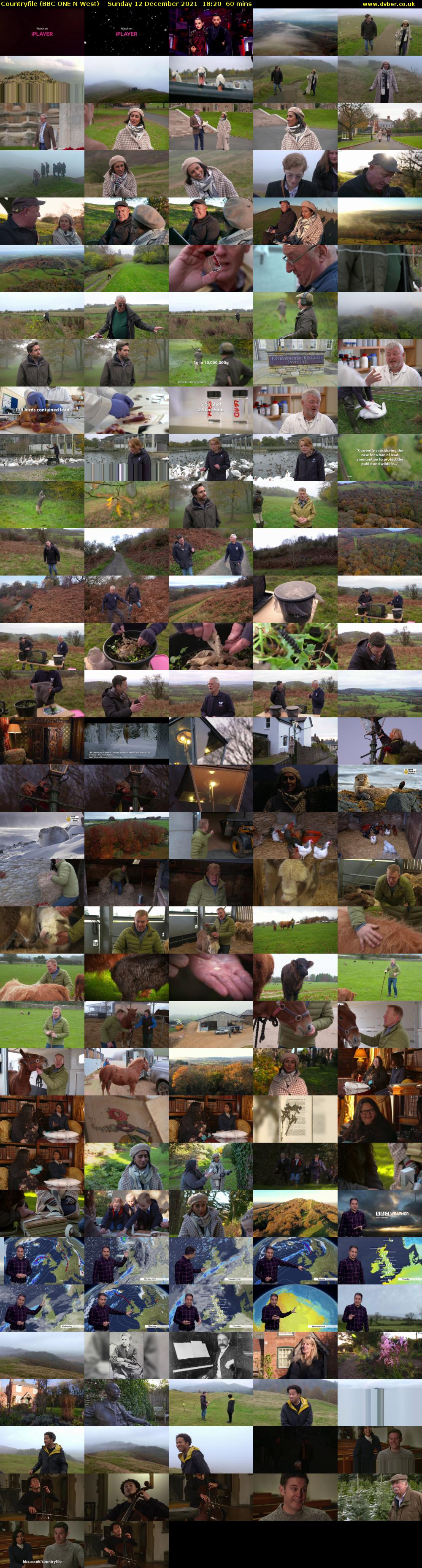 Countryfile (BBC ONE N West) Sunday 12 December 2021 18:20 - 19:20