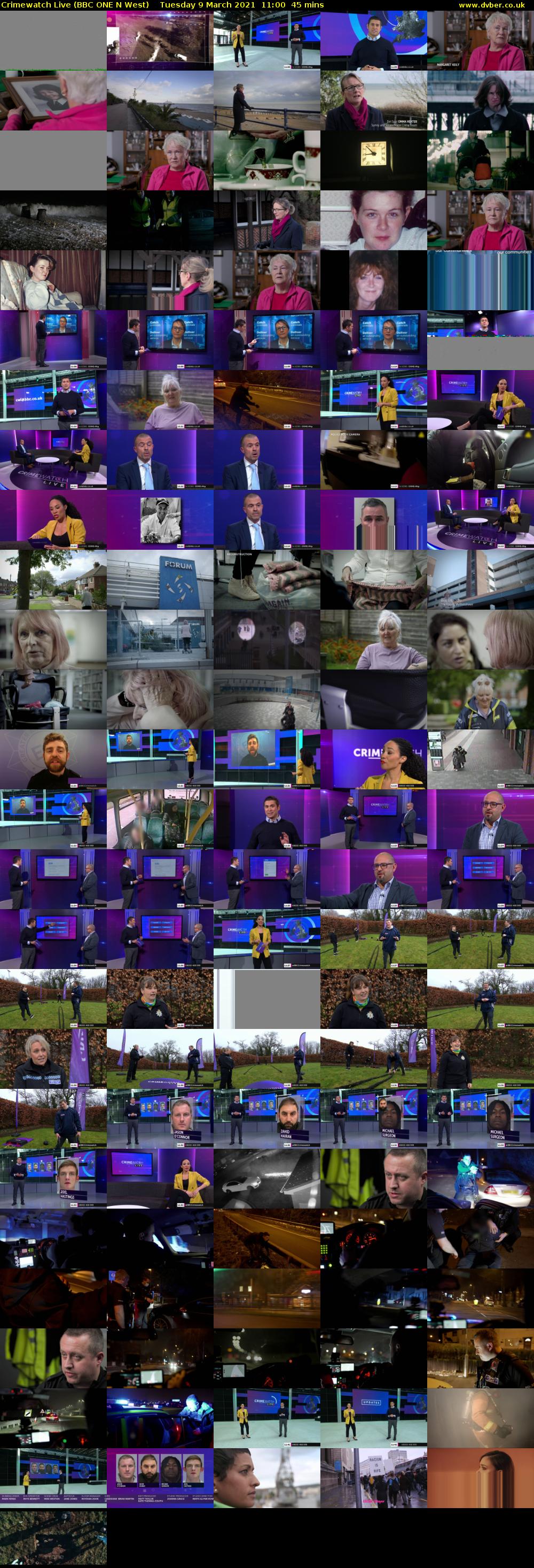 Crimewatch Live (BBC ONE N West) Tuesday 9 March 2021 11:00 - 11:45