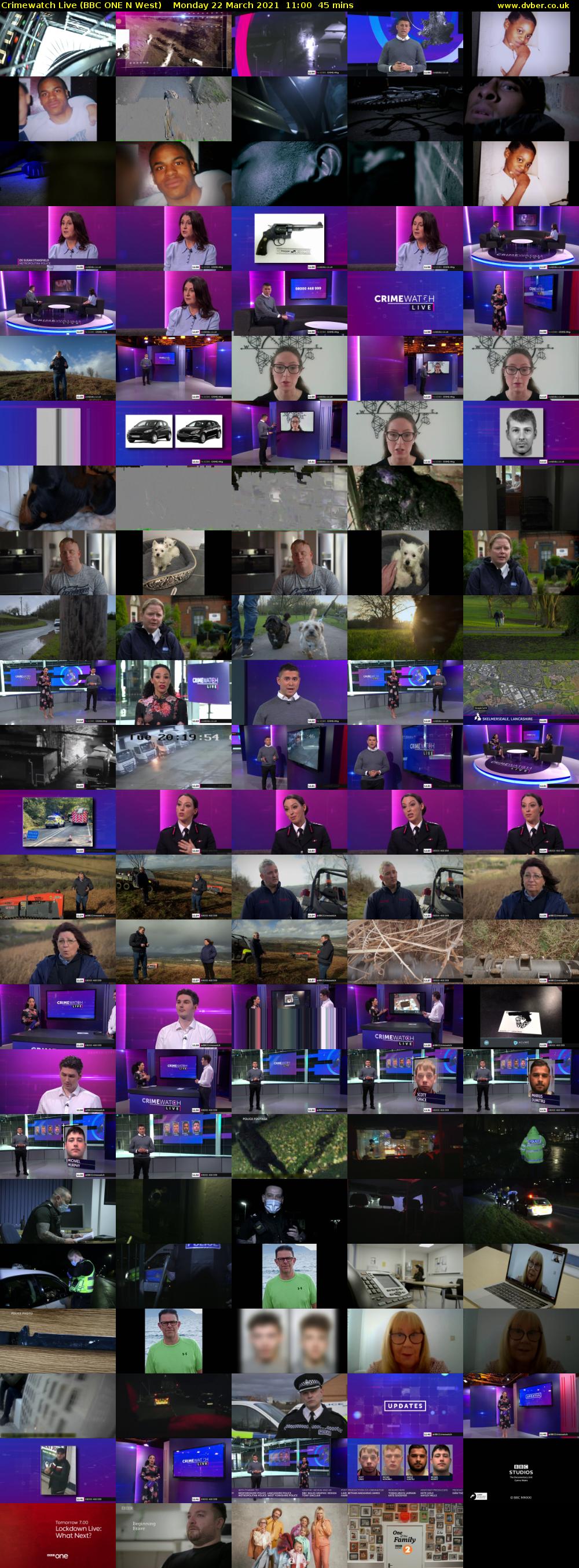 Crimewatch Live (BBC ONE N West) Monday 22 March 2021 11:00 - 11:45
