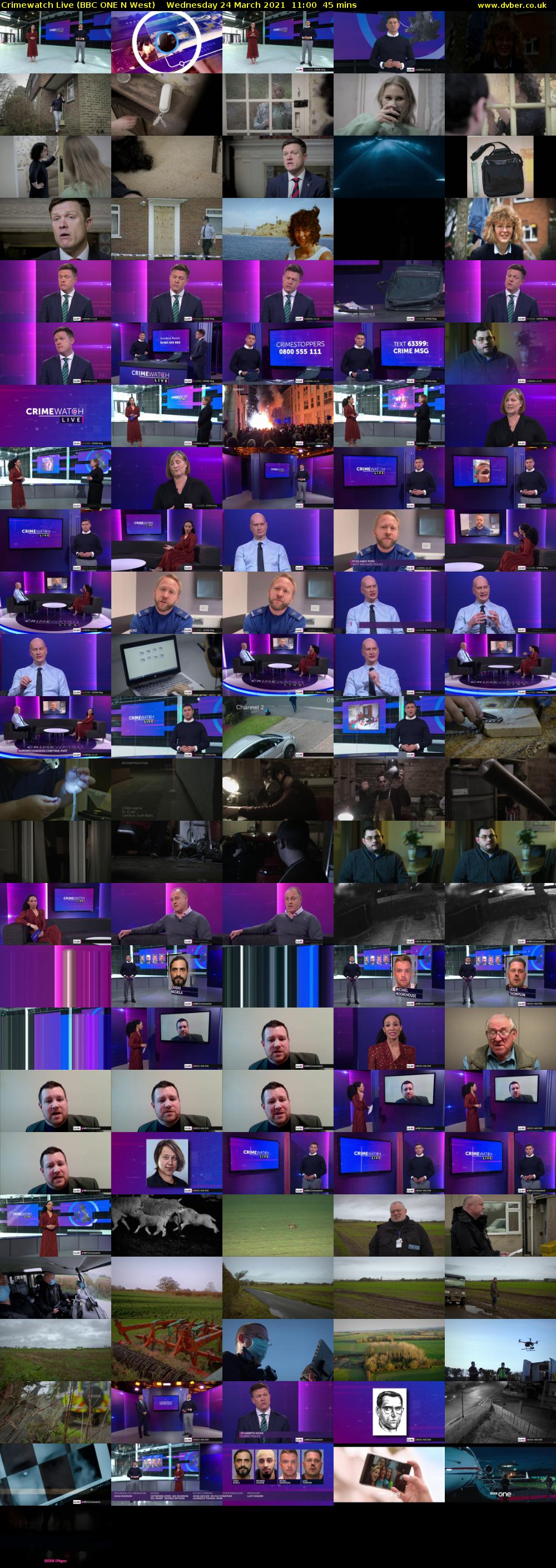 Crimewatch Live (BBC ONE N West) Wednesday 24 March 2021 11:00 - 11:45