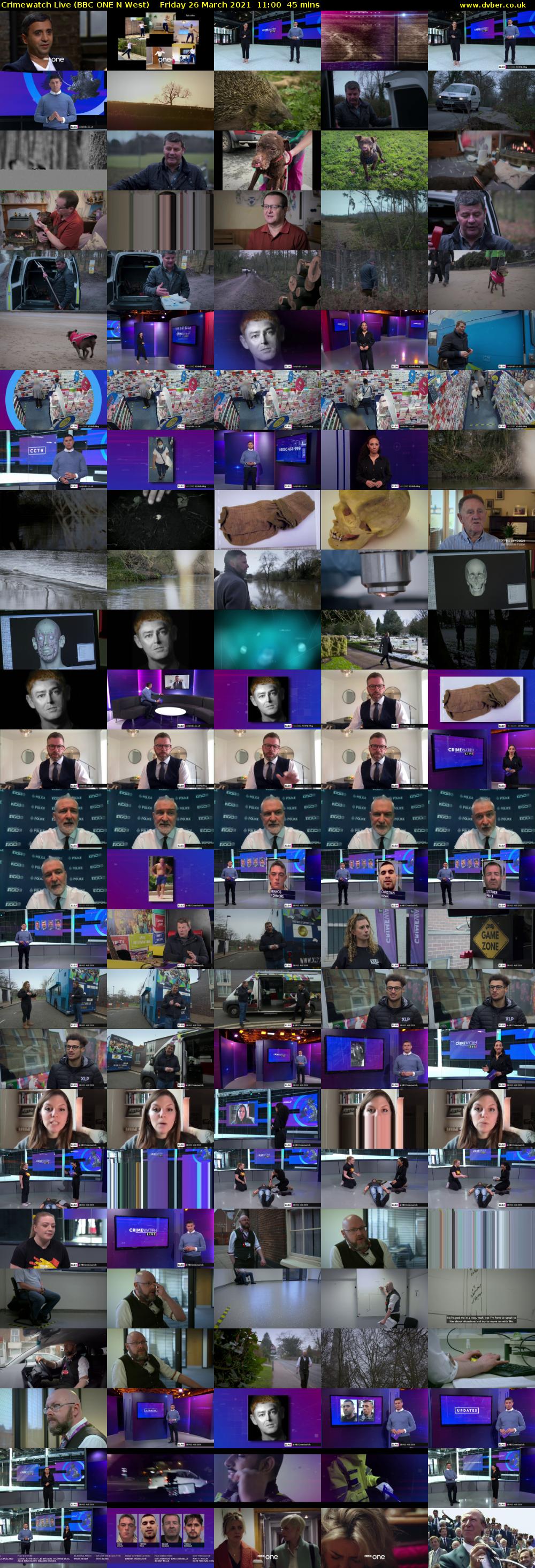 Crimewatch Live (BBC ONE N West) Friday 26 March 2021 11:00 - 11:45