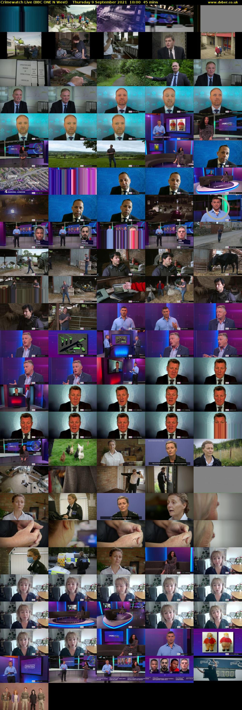 Crimewatch Live (BBC ONE N West) Thursday 9 September 2021 10:00 - 10:45