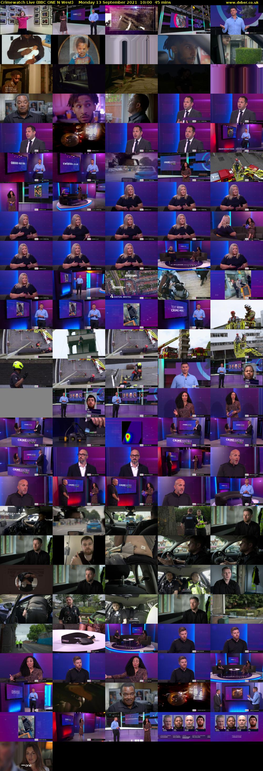 Crimewatch Live (BBC ONE N West) Monday 13 September 2021 10:00 - 10:45
