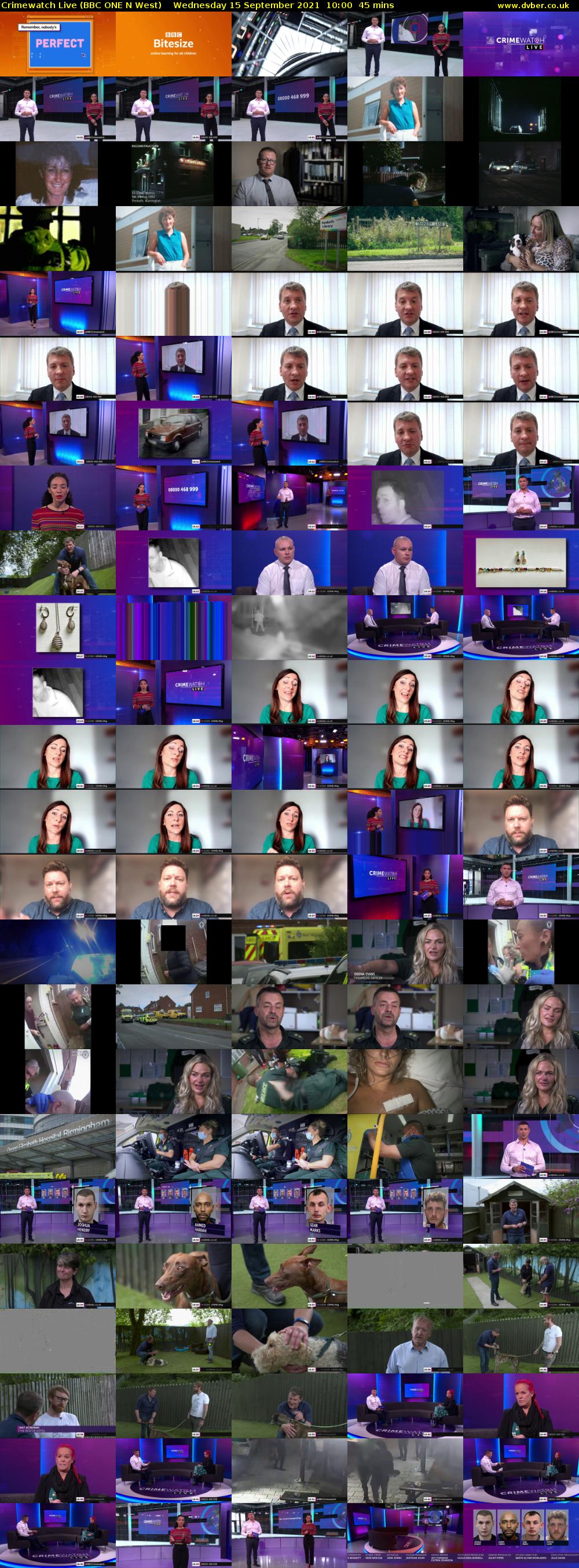 Crimewatch Live (BBC ONE N West) Wednesday 15 September 2021 10:00 - 10:45