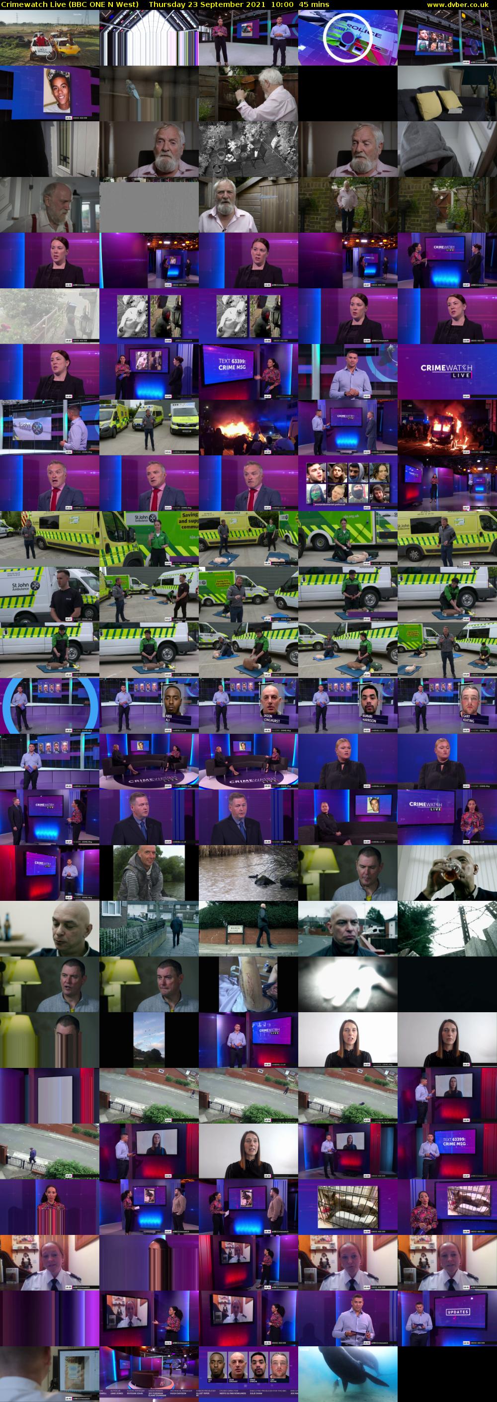 Crimewatch Live (BBC ONE N West) Thursday 23 September 2021 10:00 - 10:45