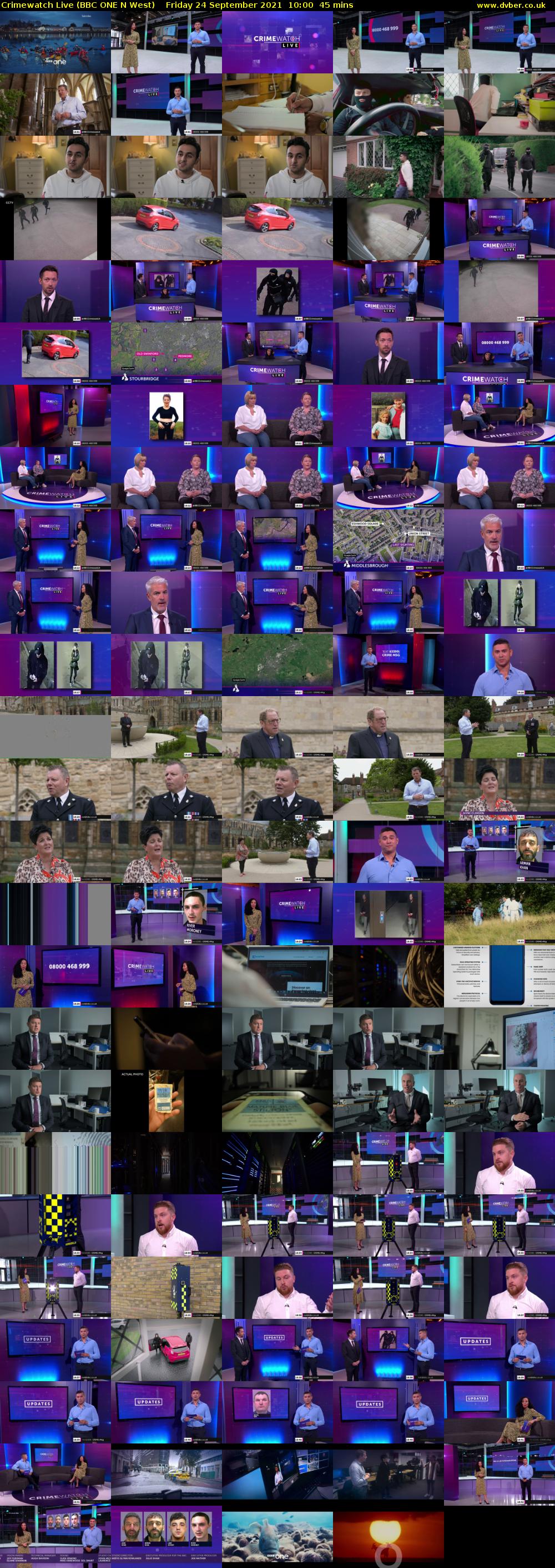 Crimewatch Live (BBC ONE N West) Friday 24 September 2021 10:00 - 10:45