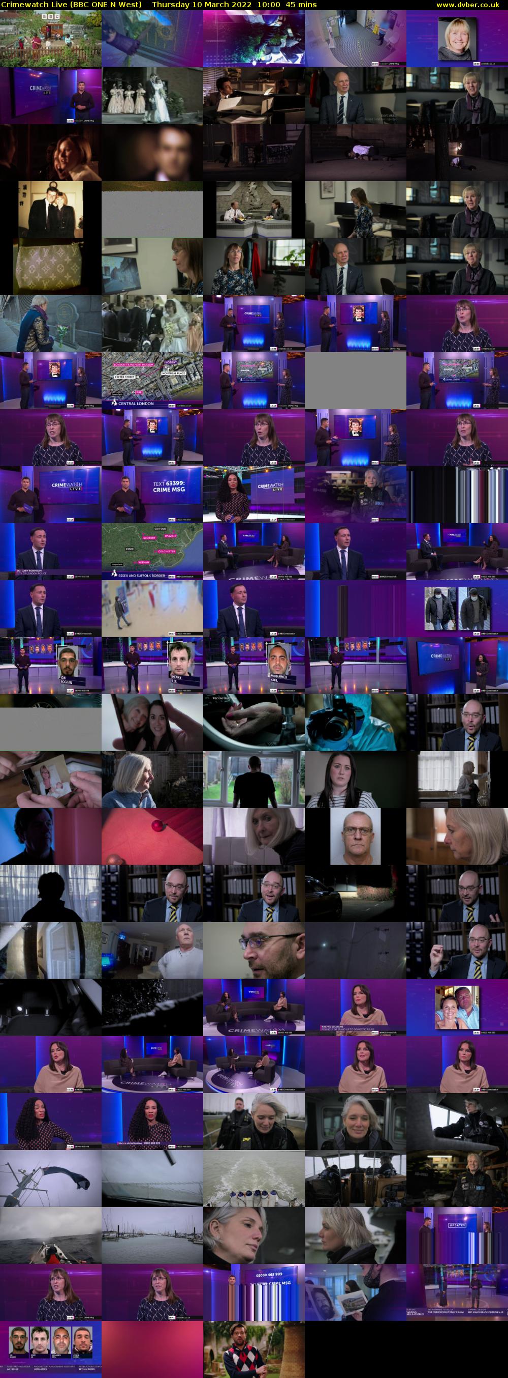 Crimewatch Live (BBC ONE N West) Thursday 10 March 2022 10:00 - 10:45