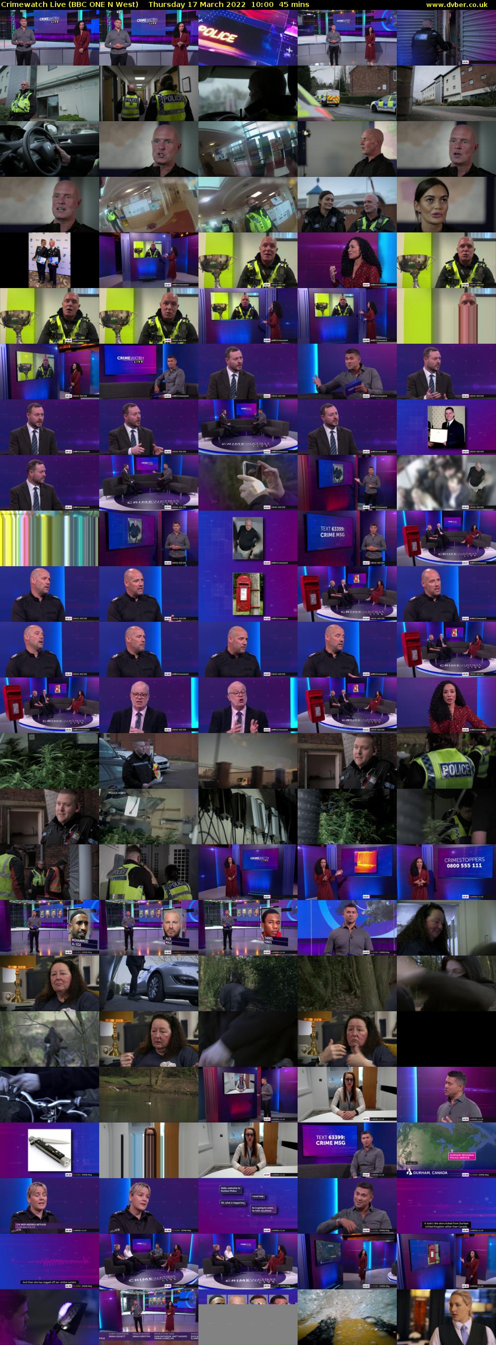 Crimewatch Live (BBC ONE N West) Thursday 17 March 2022 10:00 - 10:45