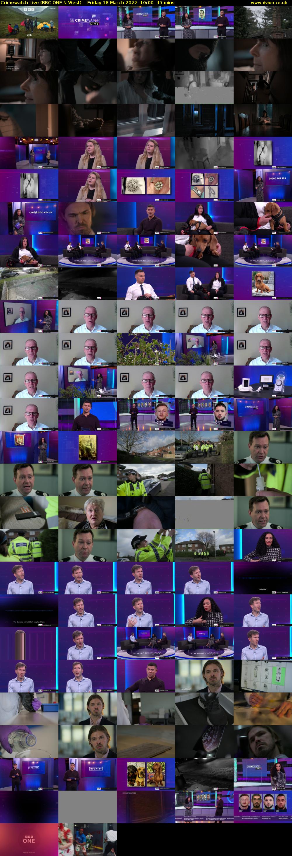 Crimewatch Live (BBC ONE N West) Friday 18 March 2022 10:00 - 10:45