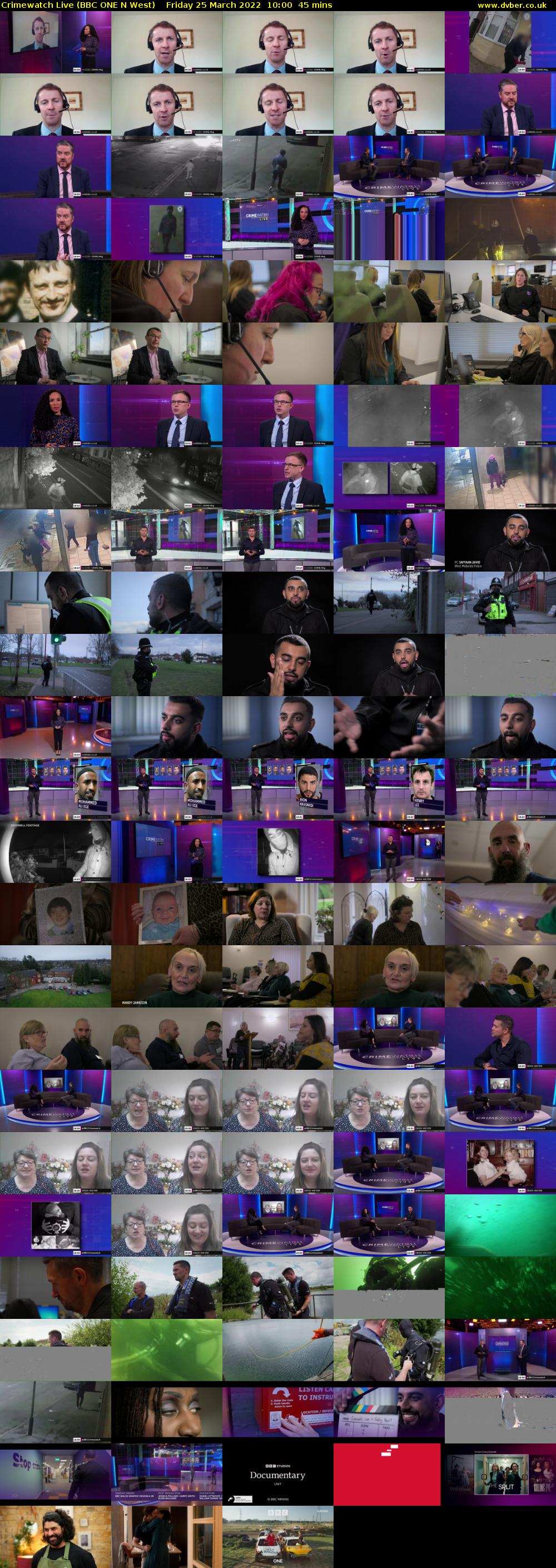 Crimewatch Live (BBC ONE N West) Friday 25 March 2022 10:00 - 10:45