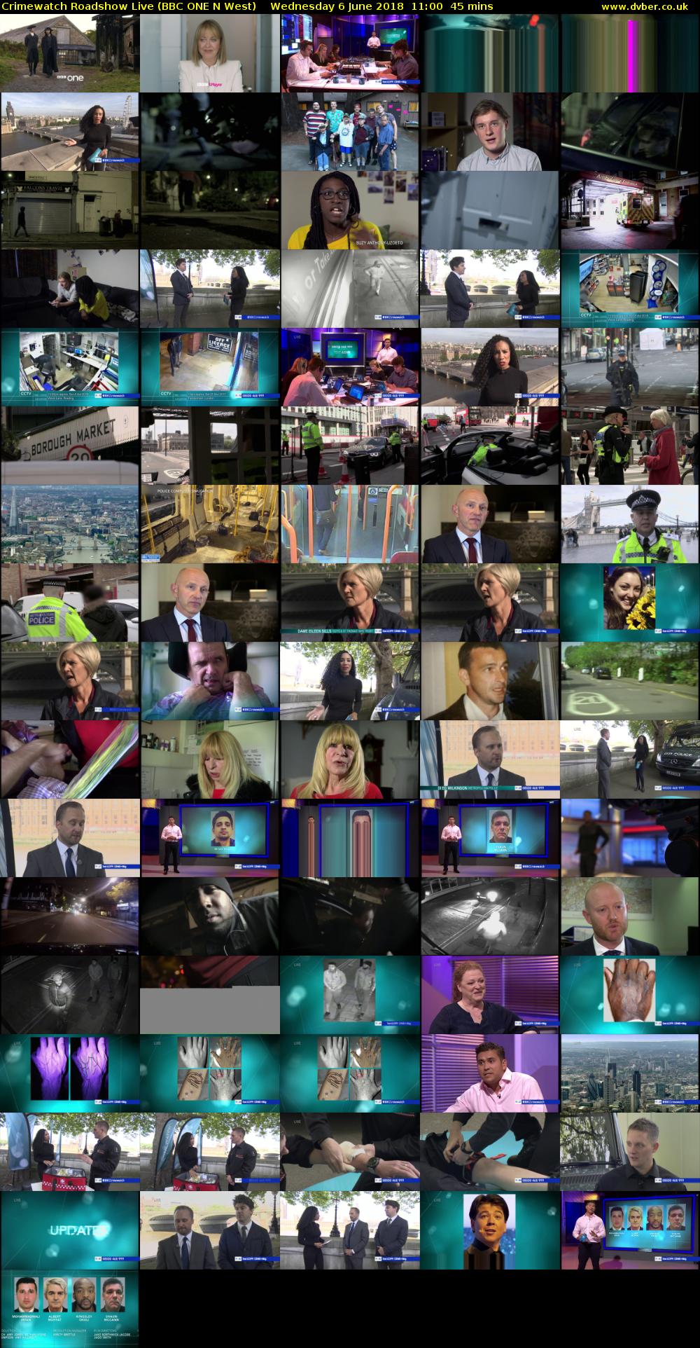 Crimewatch Roadshow Live (BBC ONE N West) Wednesday 6 June 2018 11:00 - 11:45