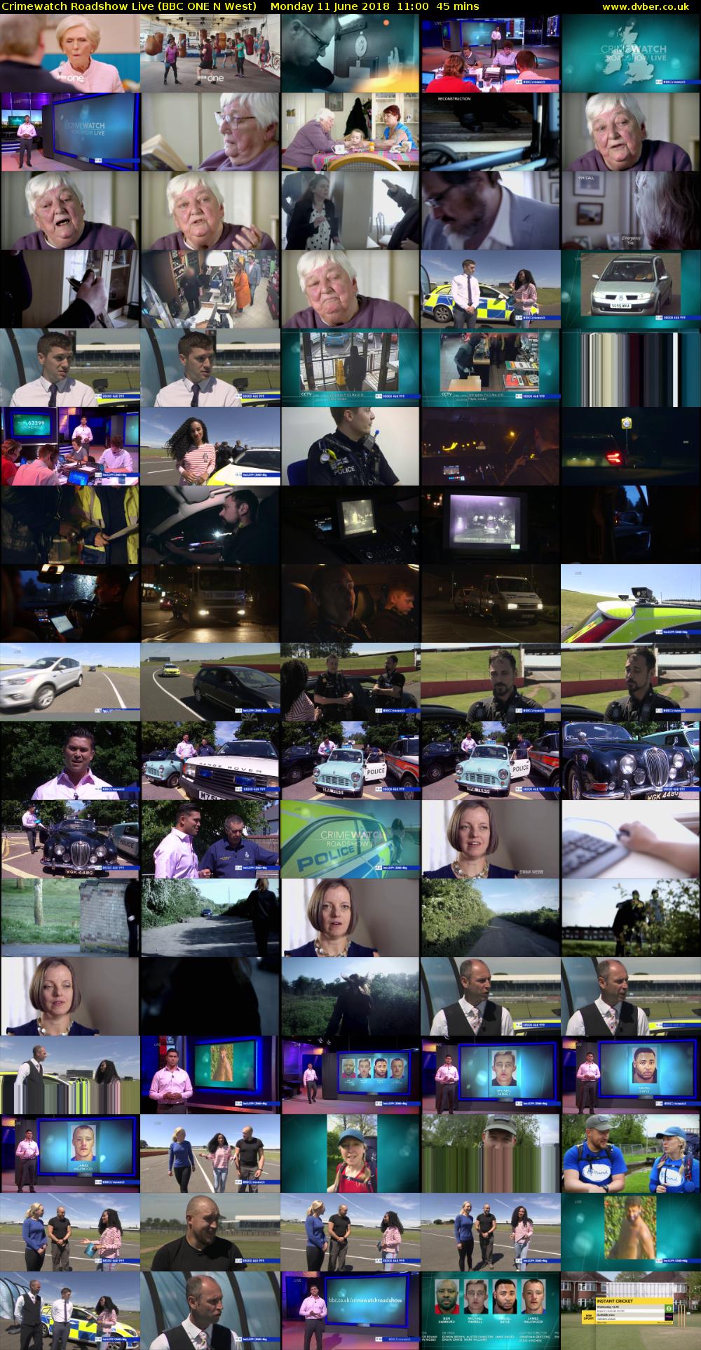 Crimewatch Roadshow Live (BBC ONE N West) Monday 11 June 2018 11:00 - 11:45