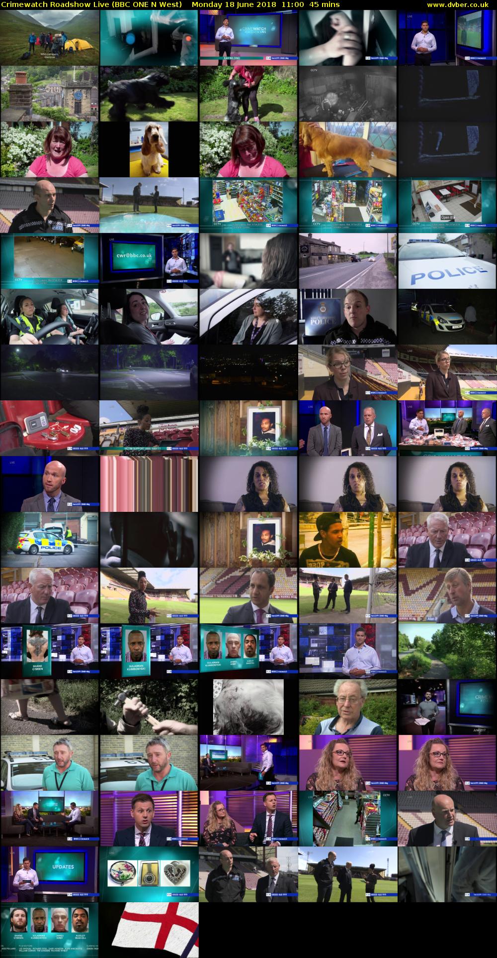 Crimewatch Roadshow Live (BBC ONE N West) Monday 18 June 2018 11:00 - 11:45