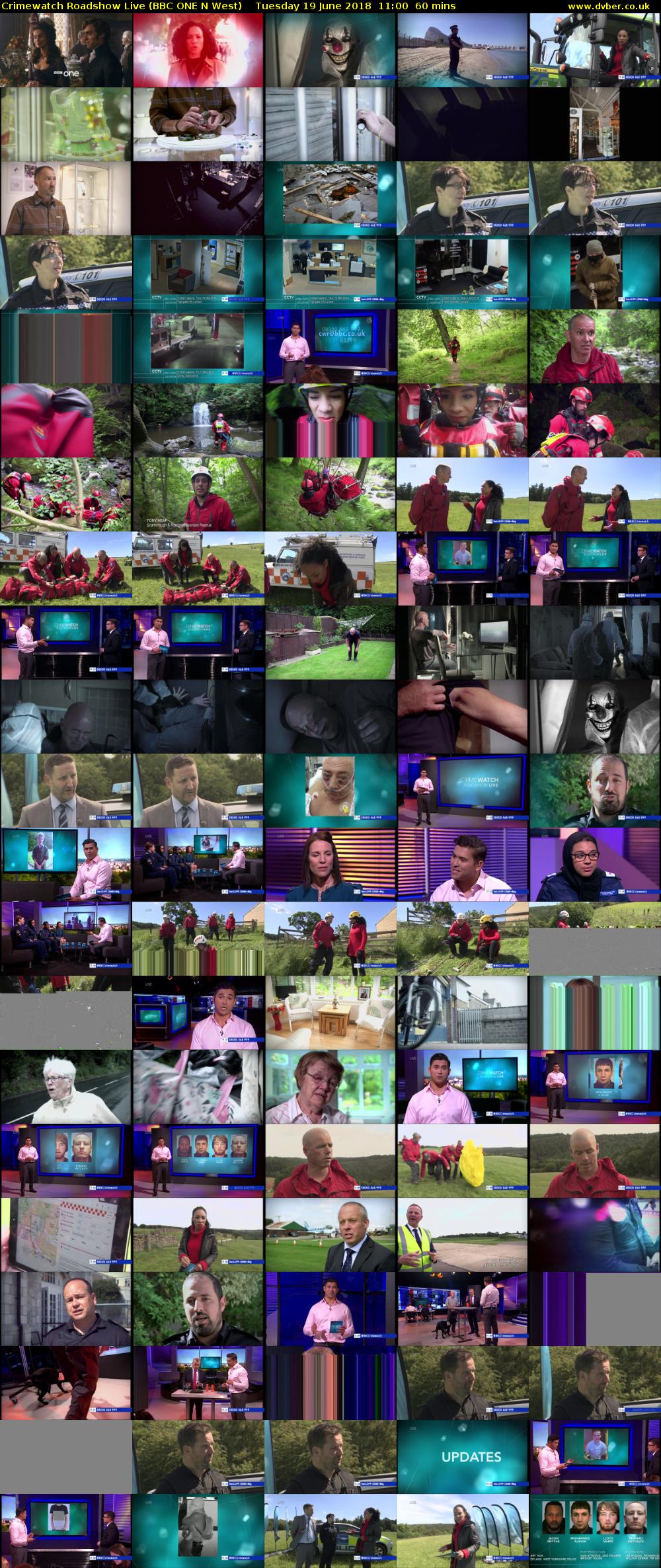 Crimewatch Roadshow Live (BBC ONE N West) Tuesday 19 June 2018 11:00 - 12:00