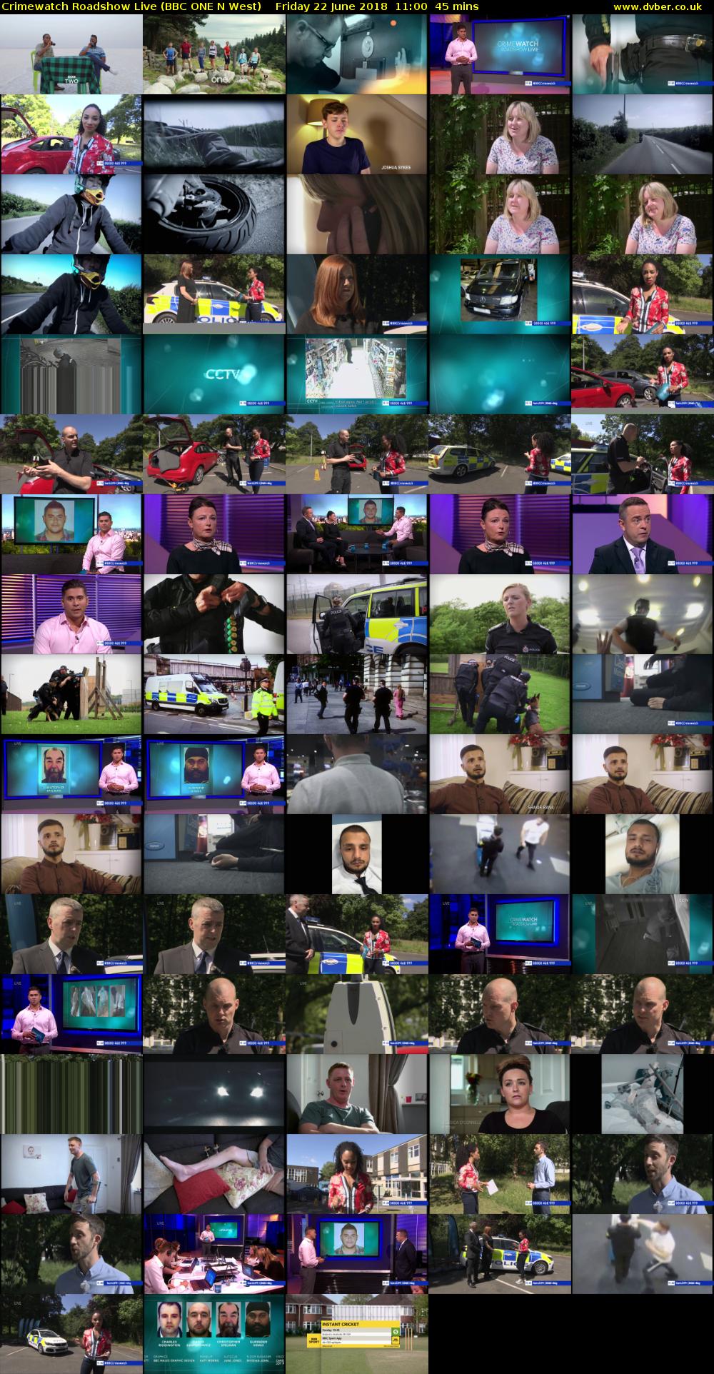 Crimewatch Roadshow Live (BBC ONE N West) Friday 22 June 2018 11:00 - 11:45