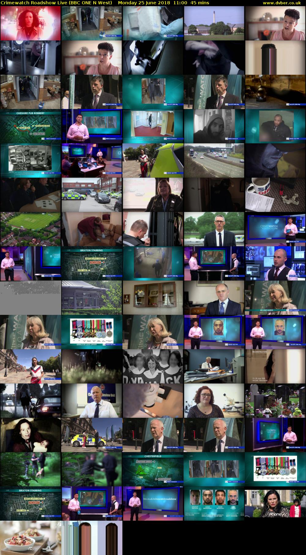Crimewatch Roadshow Live (BBC ONE N West) Monday 25 June 2018 11:00 - 11:45