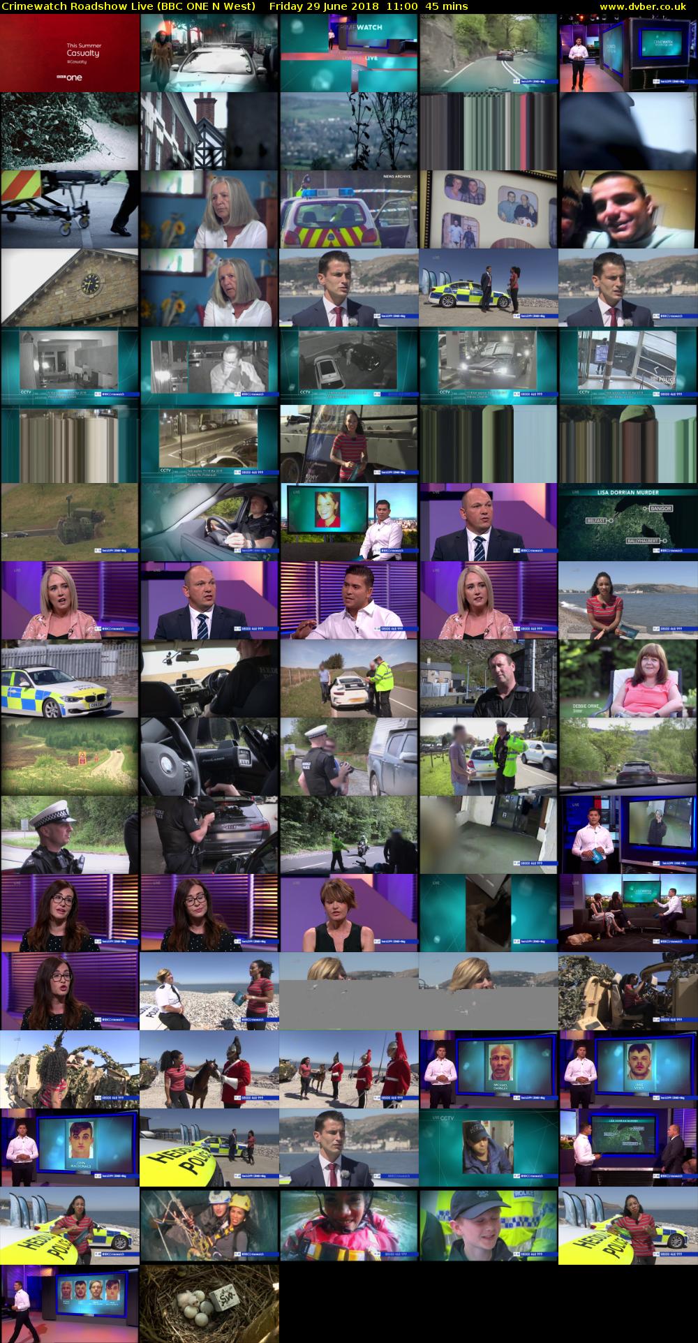 Crimewatch Roadshow Live (BBC ONE N West) Friday 29 June 2018 11:00 - 11:45
