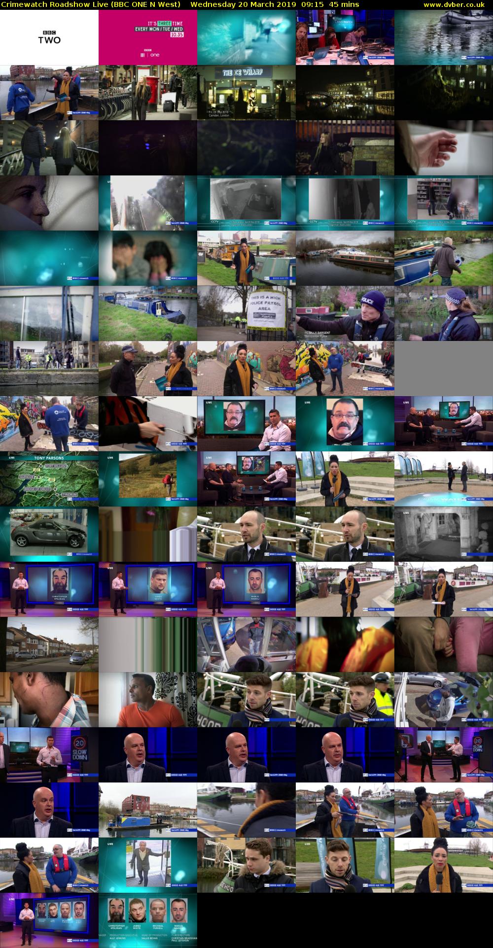 Crimewatch Roadshow Live (BBC ONE N West) Wednesday 20 March 2019 09:15 - 10:00