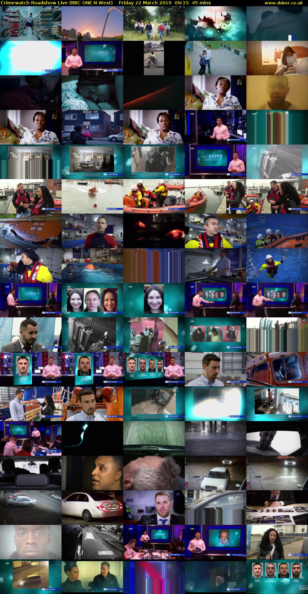 Crimewatch Roadshow Live (BBC ONE N West) Friday 22 March 2019 09:15 - 10:00