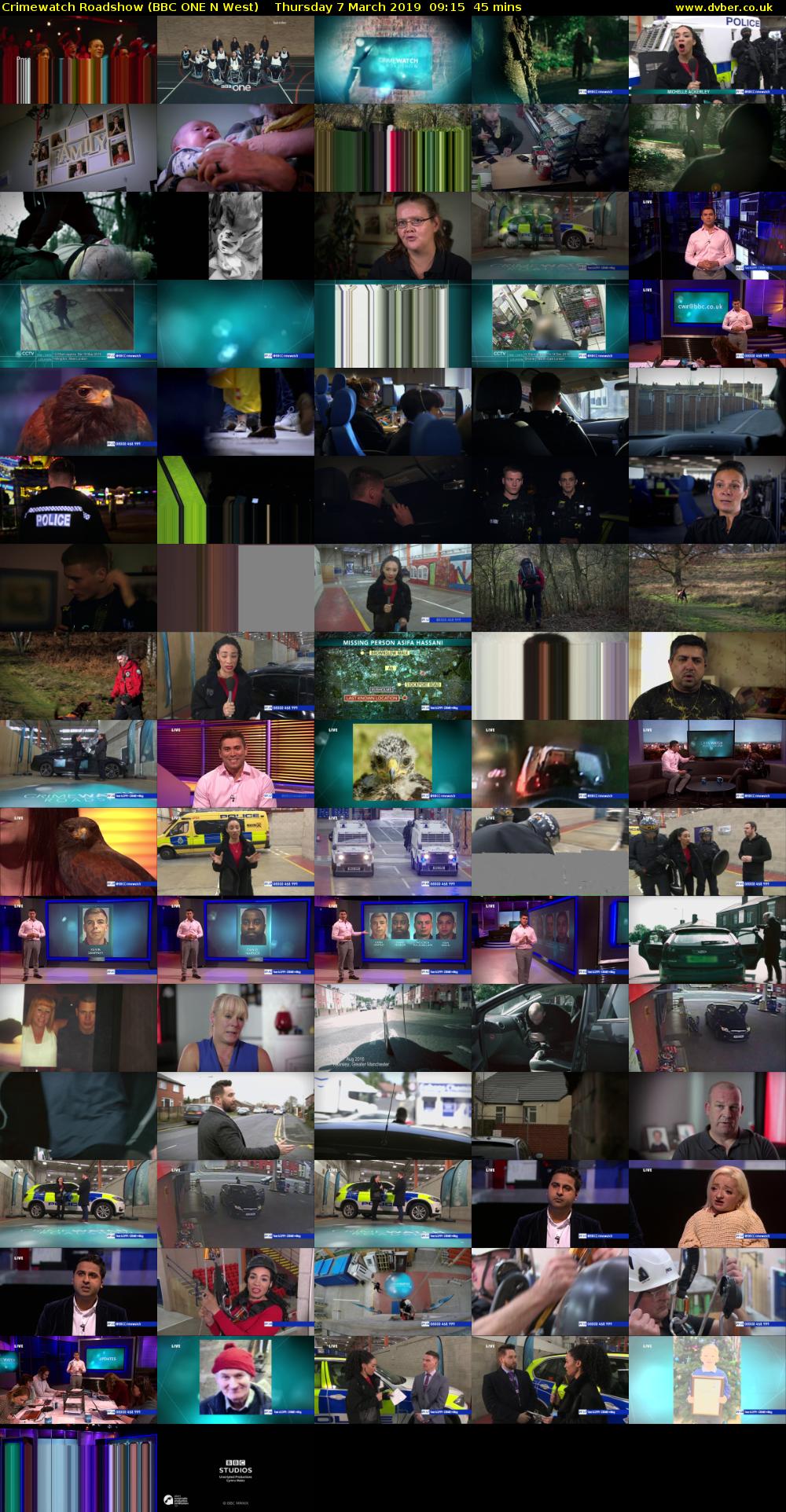 Crimewatch Roadshow (BBC ONE N West) Thursday 7 March 2019 09:15 - 10:00