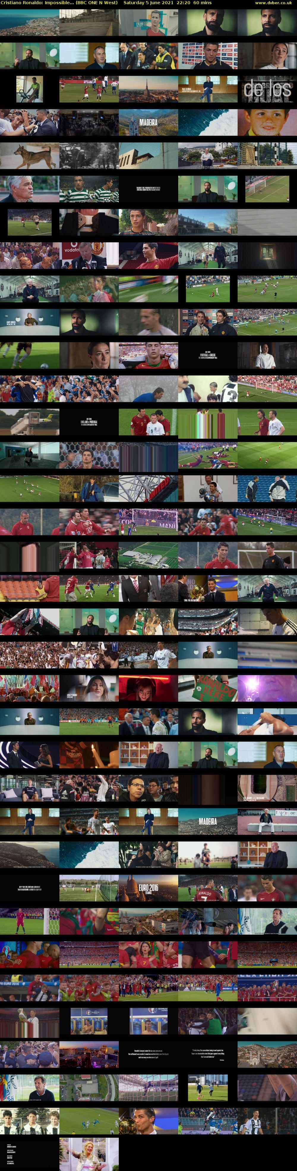 Cristiano Ronaldo: Impossible... (BBC ONE N West) Saturday 5 June 2021 22:20 - 23:20