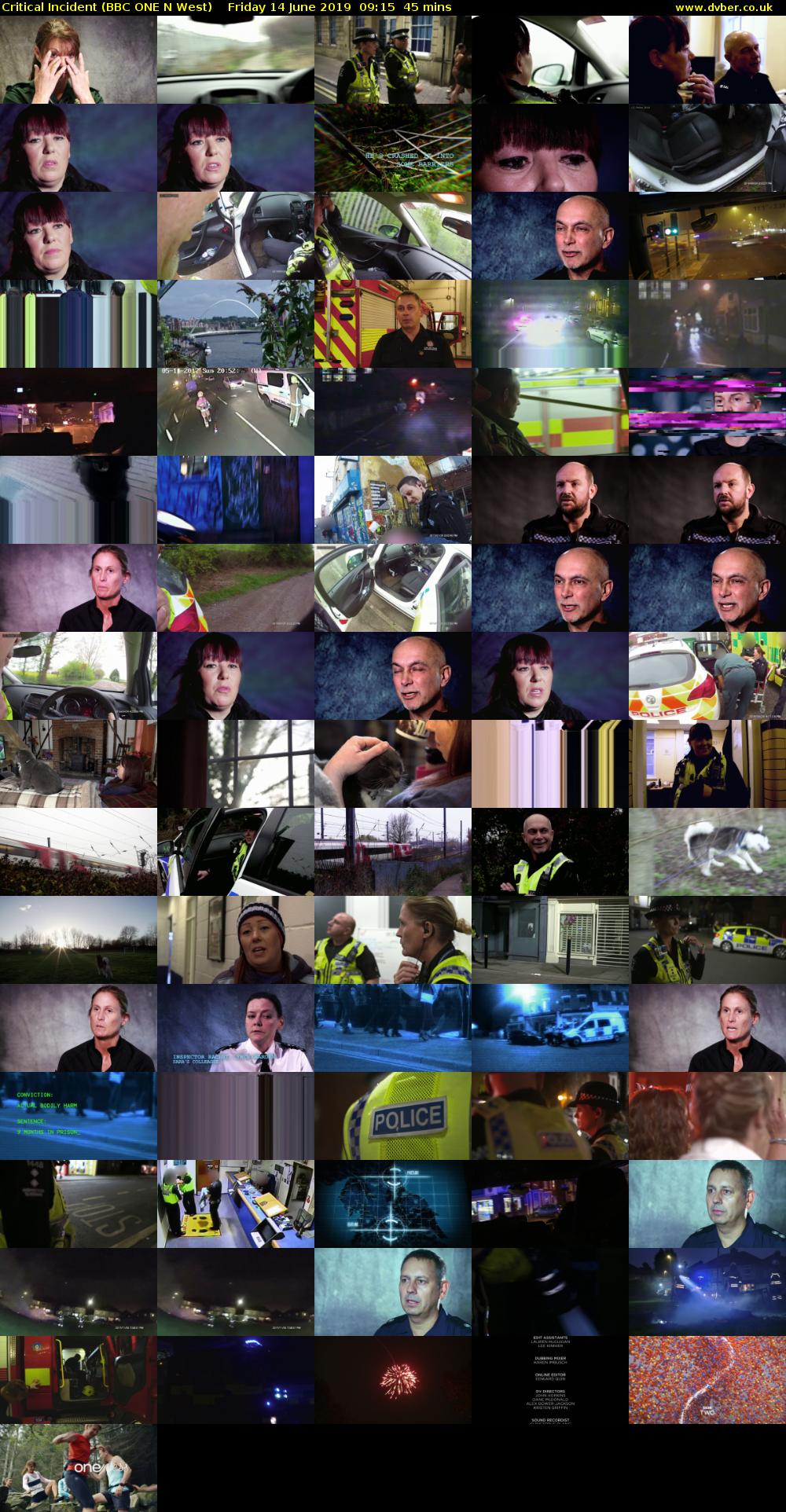 Critical Incident (BBC ONE N West) Friday 14 June 2019 09:15 - 10:00