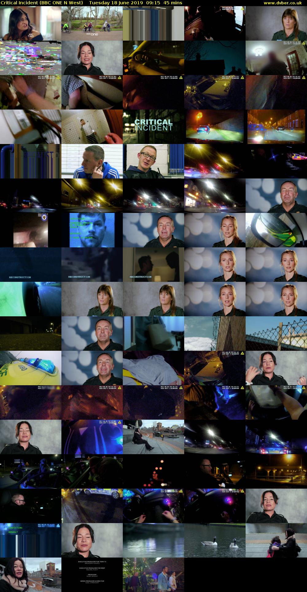 Critical Incident (BBC ONE N West) Tuesday 18 June 2019 09:15 - 10:00