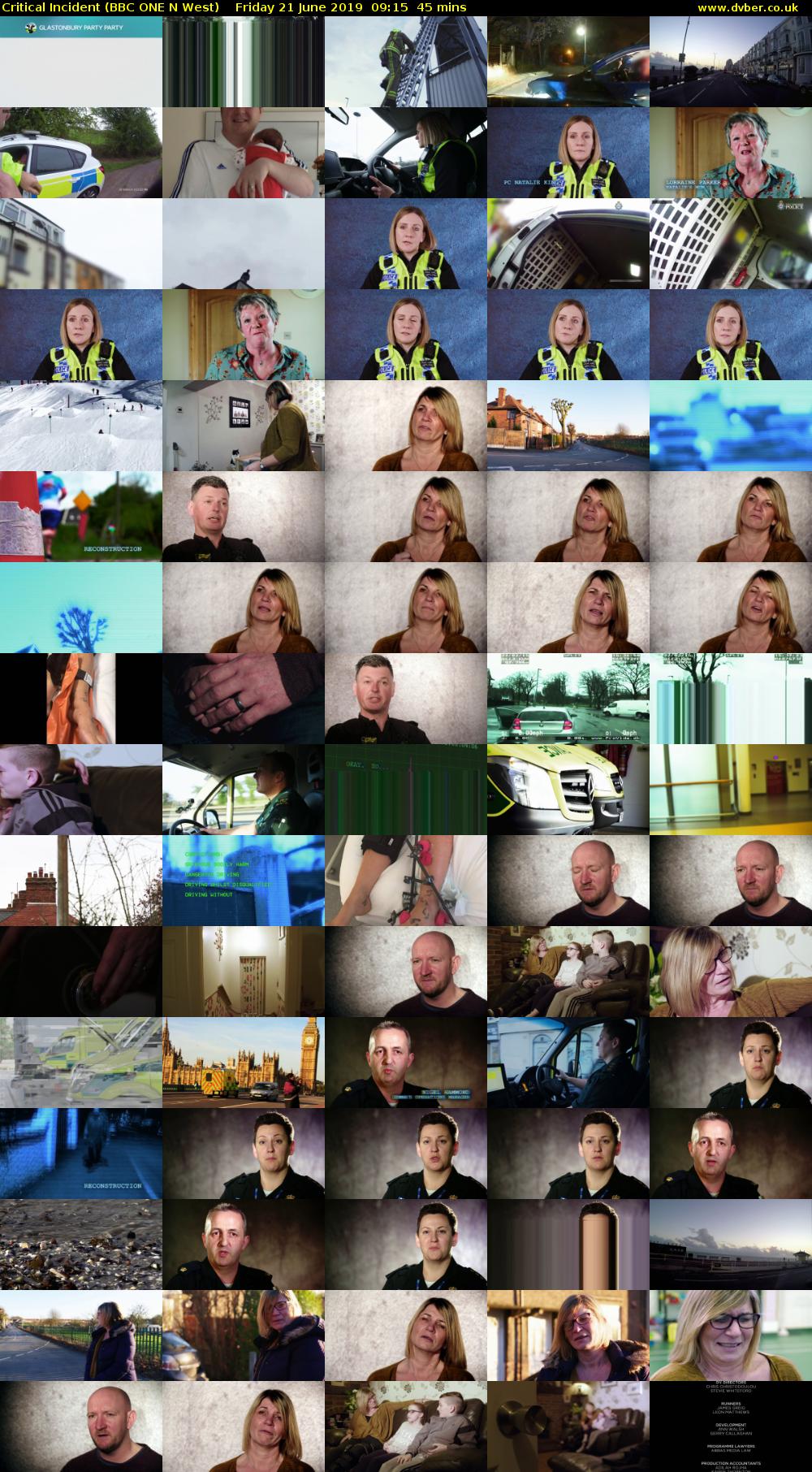Critical Incident (BBC ONE N West) Friday 21 June 2019 09:15 - 10:00