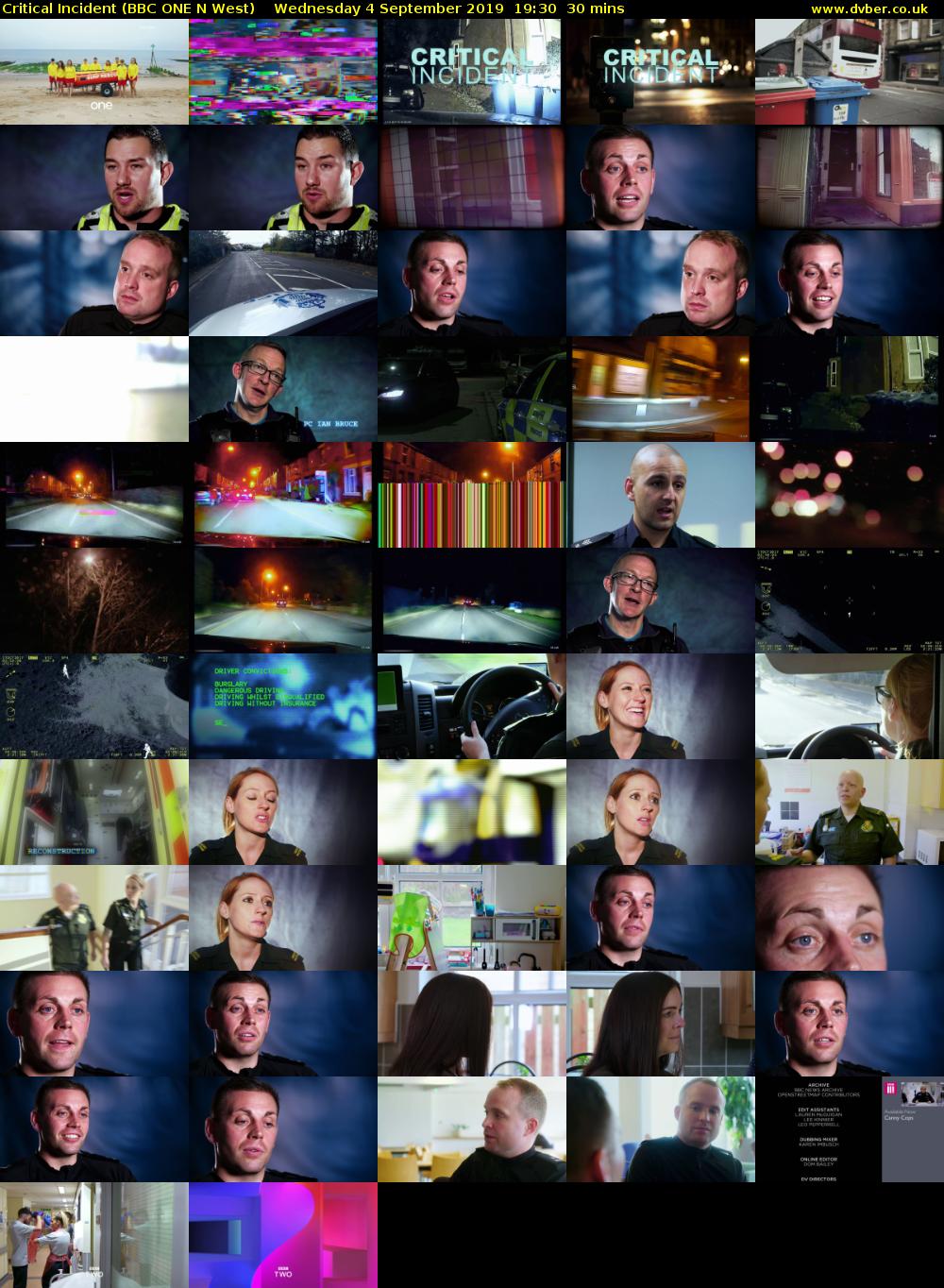 Critical Incident (BBC ONE N West) Wednesday 4 September 2019 19:30 - 20:00