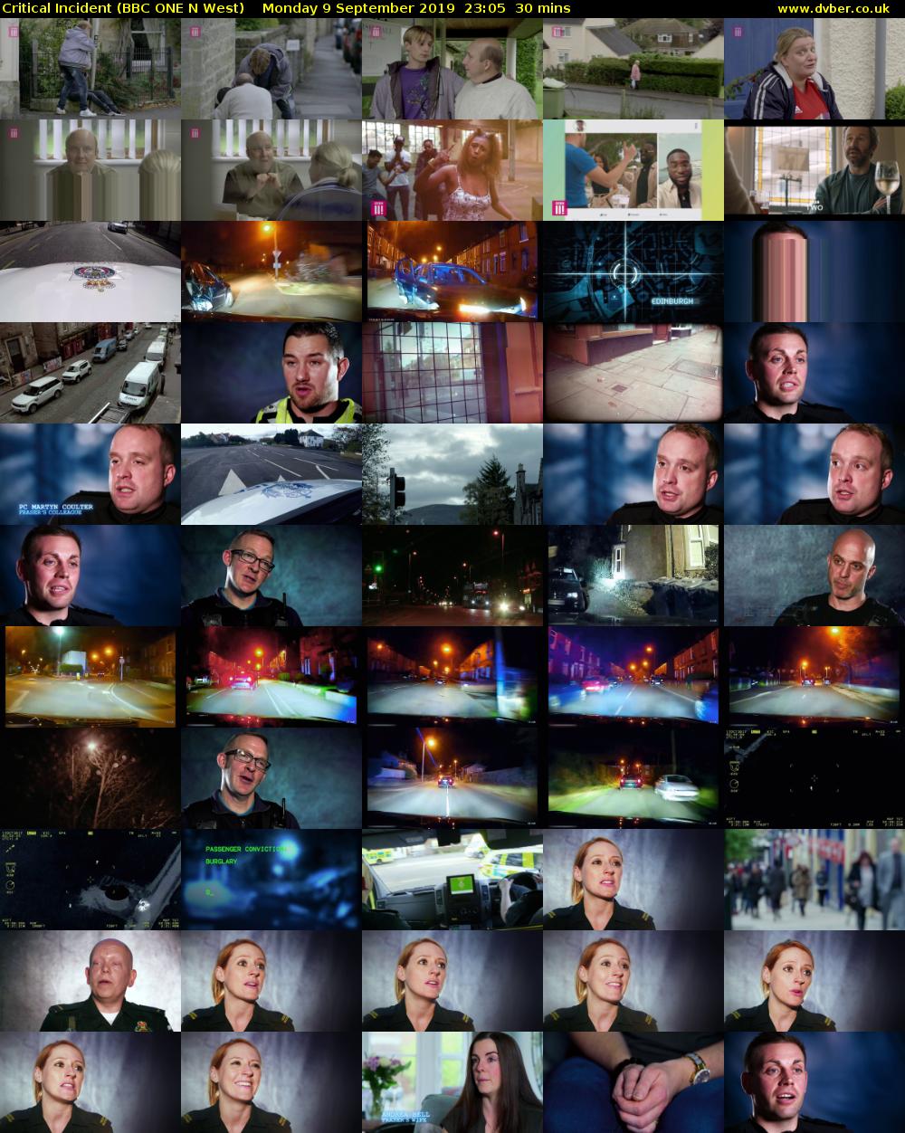 Critical Incident (BBC ONE N West) Monday 9 September 2019 23:05 - 23:35