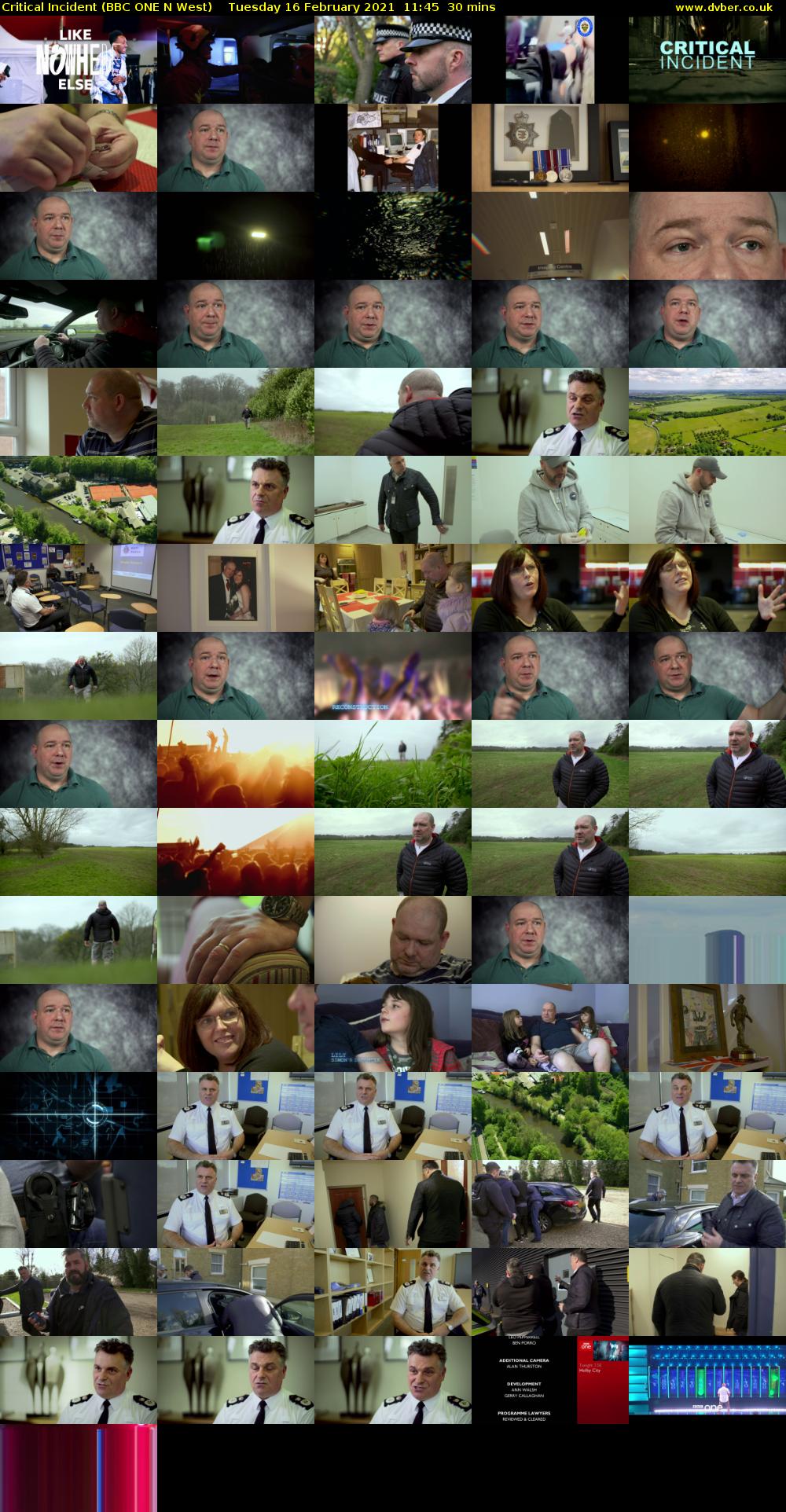 Critical Incident (BBC ONE N West) Tuesday 16 February 2021 11:45 - 12:15