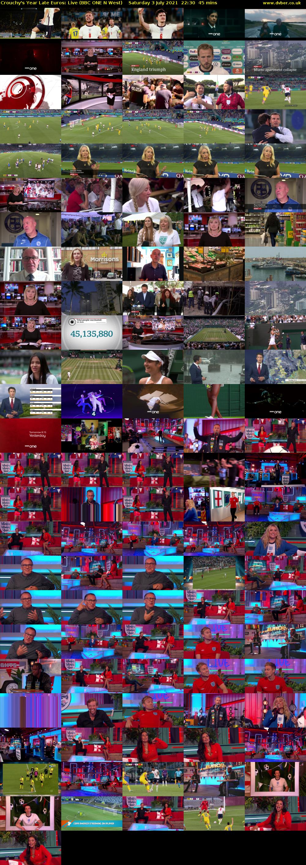 Crouchy's Year Late Euros: Live (BBC ONE N West) Saturday 3 July 2021 22:30 - 23:15