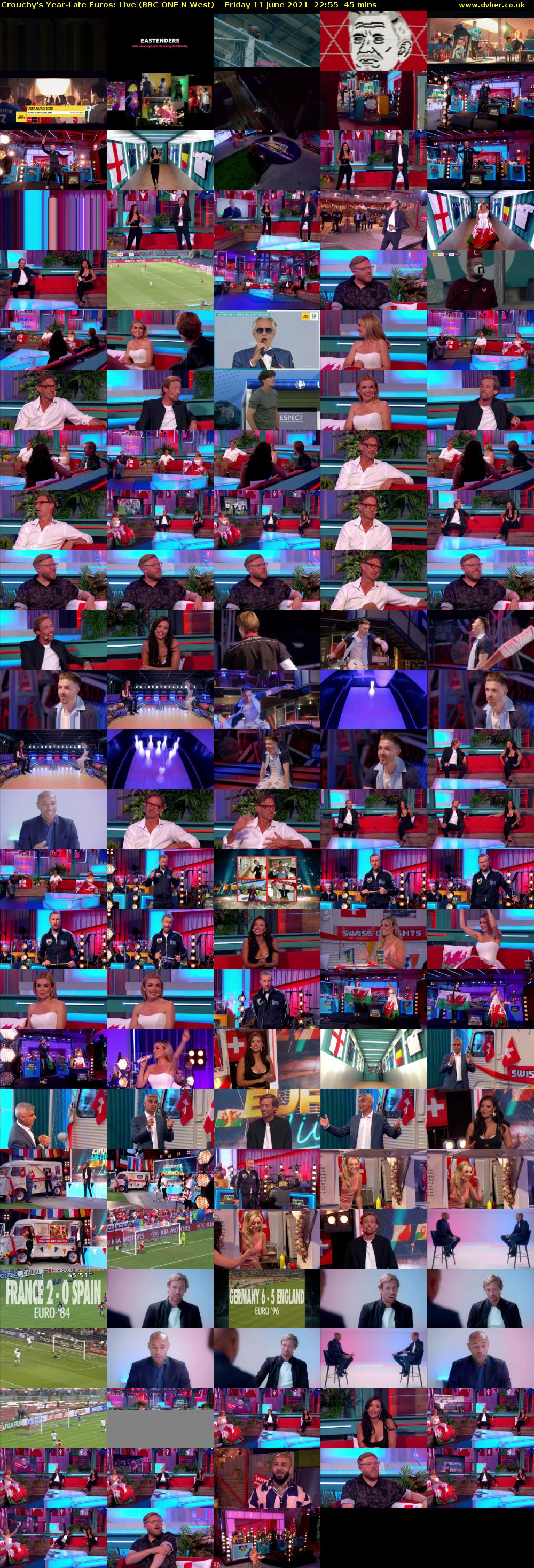 Crouchy's Year-Late Euros: Live (BBC ONE N West) Friday 11 June 2021 22:55 - 23:40