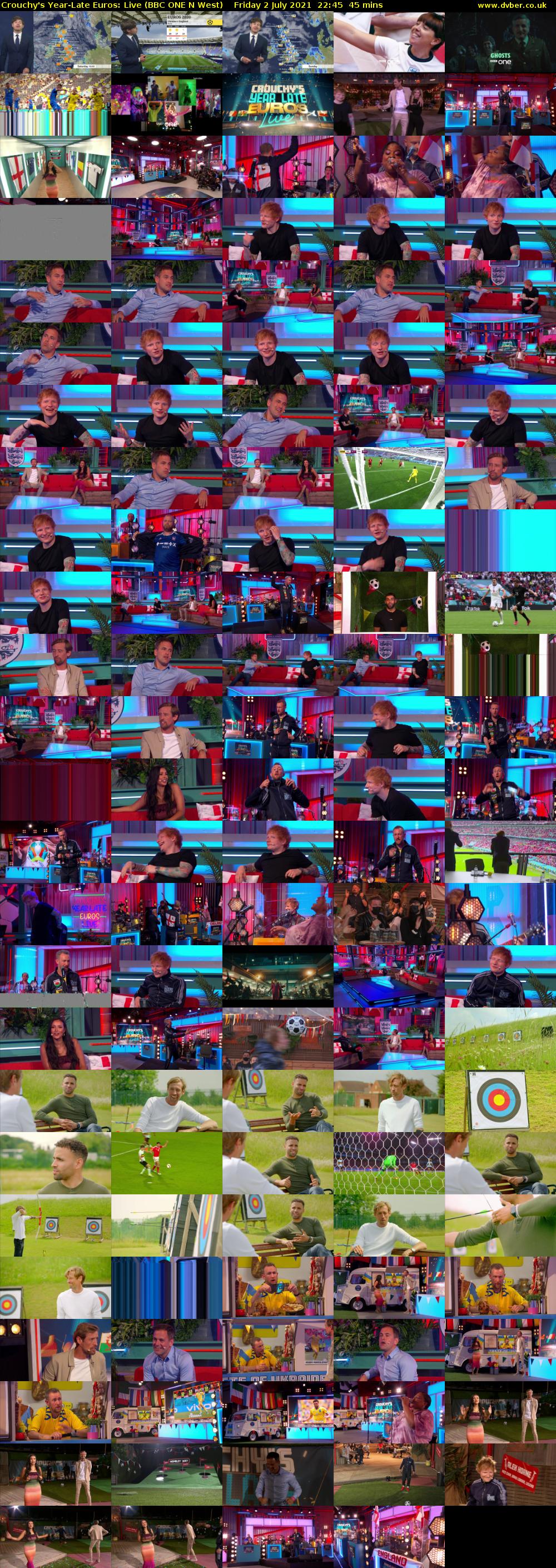 Crouchy's Year-Late Euros: Live (BBC ONE N West) Friday 2 July 2021 22:45 - 23:30