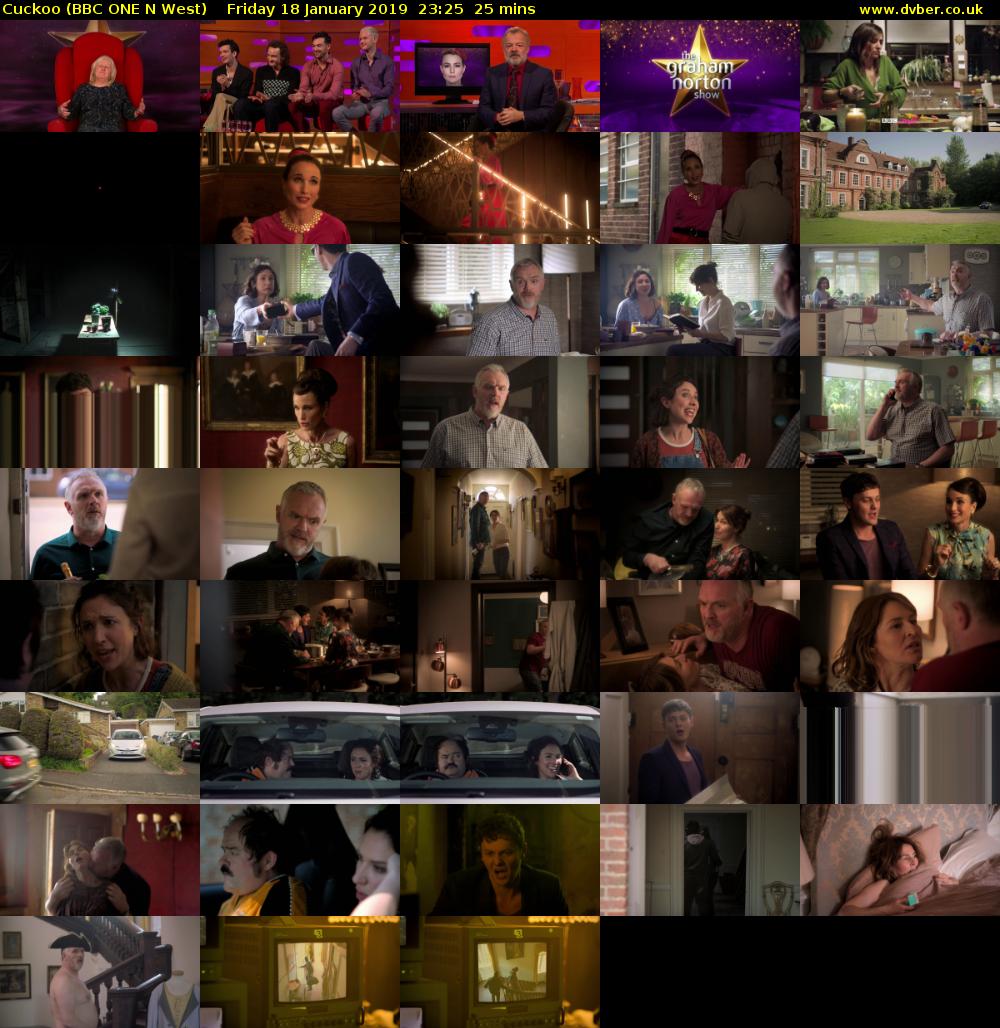 Cuckoo (BBC ONE N West) Friday 18 January 2019 23:25 - 23:50
