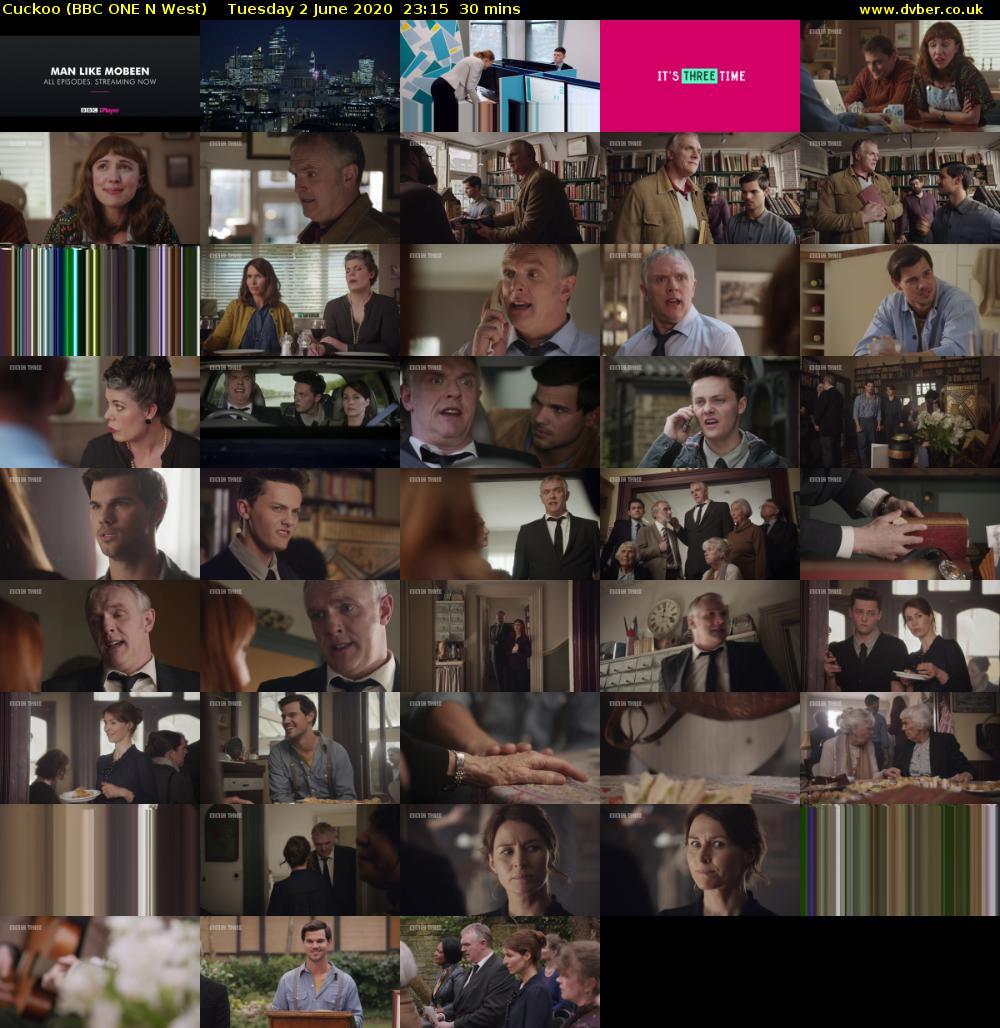 Cuckoo (BBC ONE N West) Tuesday 2 June 2020 23:15 - 23:45