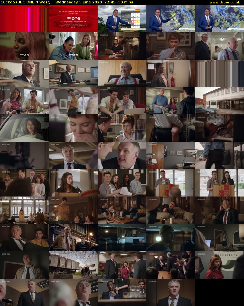 Cuckoo (BBC ONE N West) Wednesday 3 June 2020 22:45 - 23:15