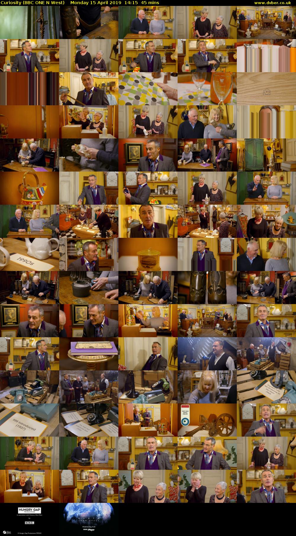 Curiosity (BBC ONE N West) Monday 15 April 2019 14:15 - 15:00
