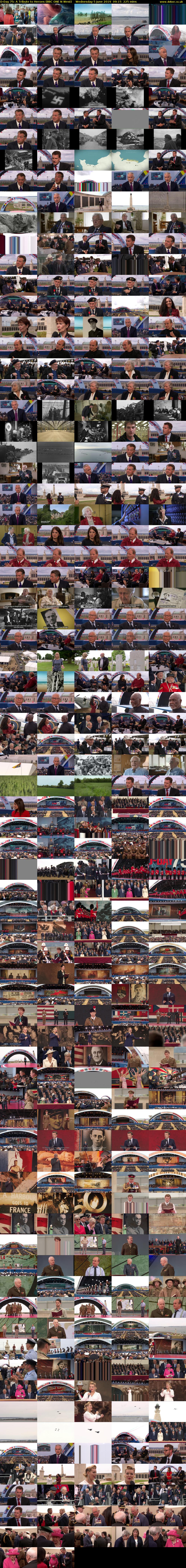 D-Day 75: A Tribute to Heroes (BBC ONE N West) Wednesday 5 June 2019 09:15 - 13:00
