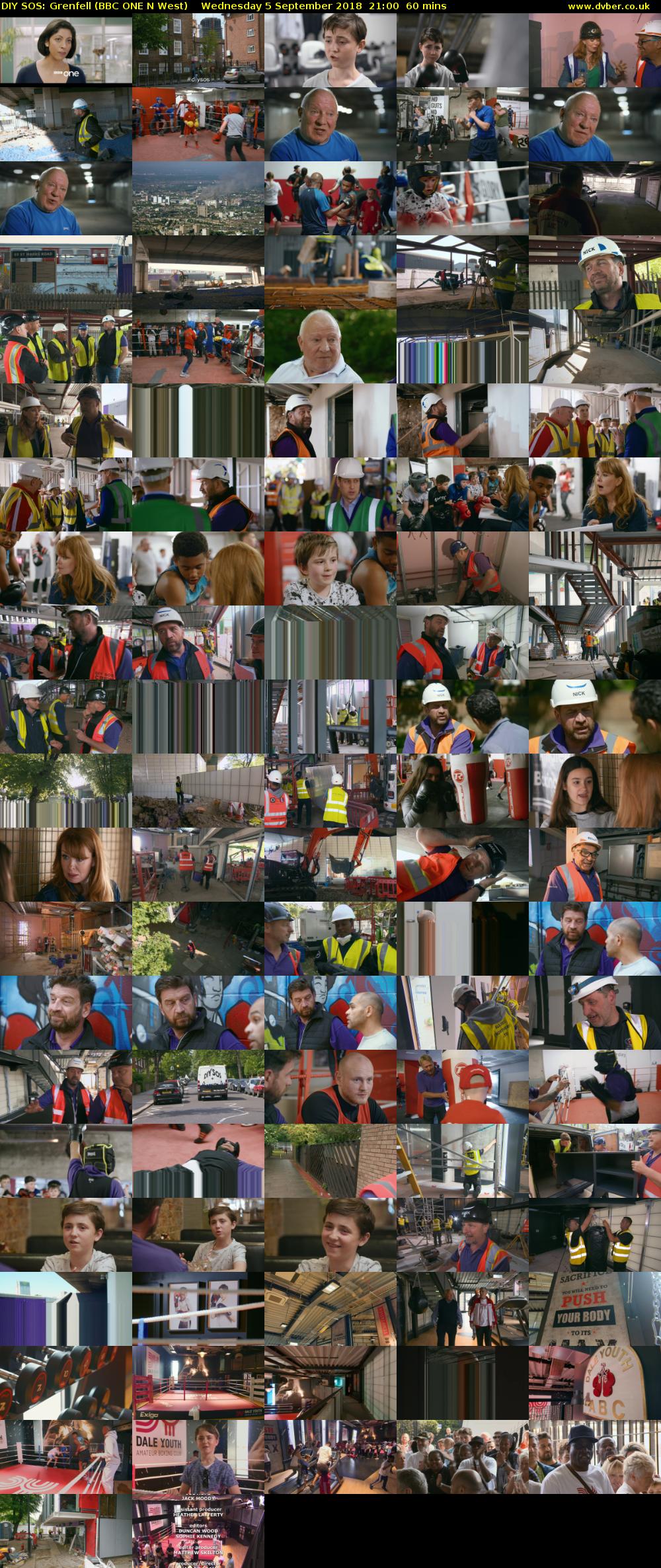 DIY SOS: Grenfell (BBC ONE N West) Wednesday 5 September 2018 21:00 - 22:00