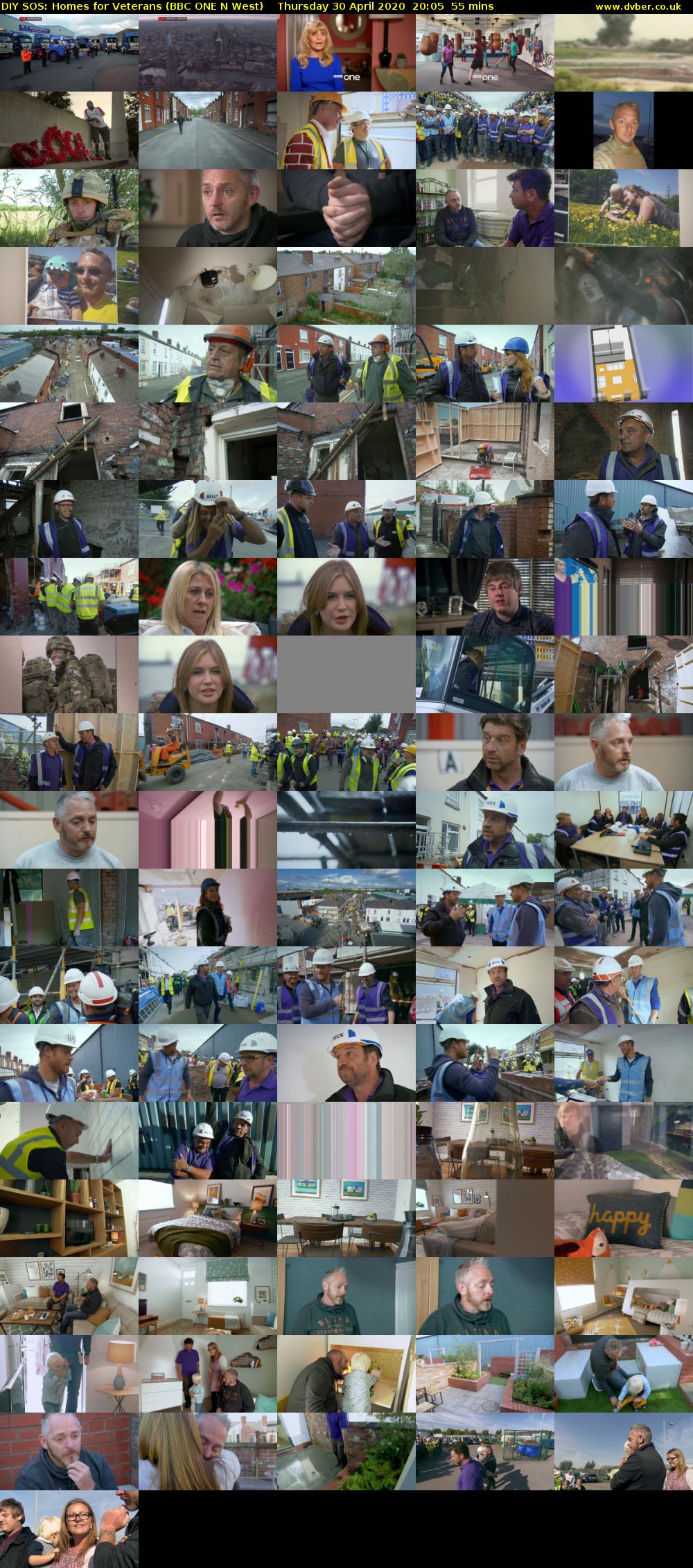 DIY SOS: Homes for Veterans (BBC ONE N West) Thursday 30 April 2020 20:05 - 21:00