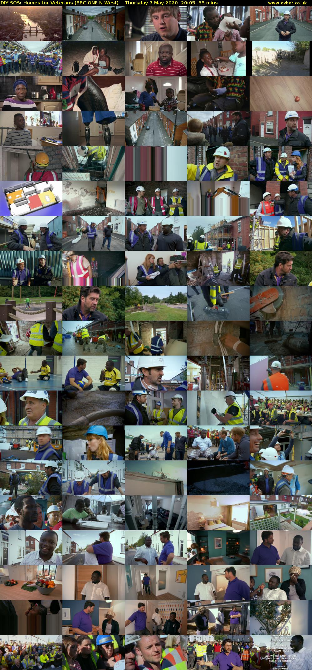 DIY SOS: Homes for Veterans (BBC ONE N West) Thursday 7 May 2020 20:05 - 21:00