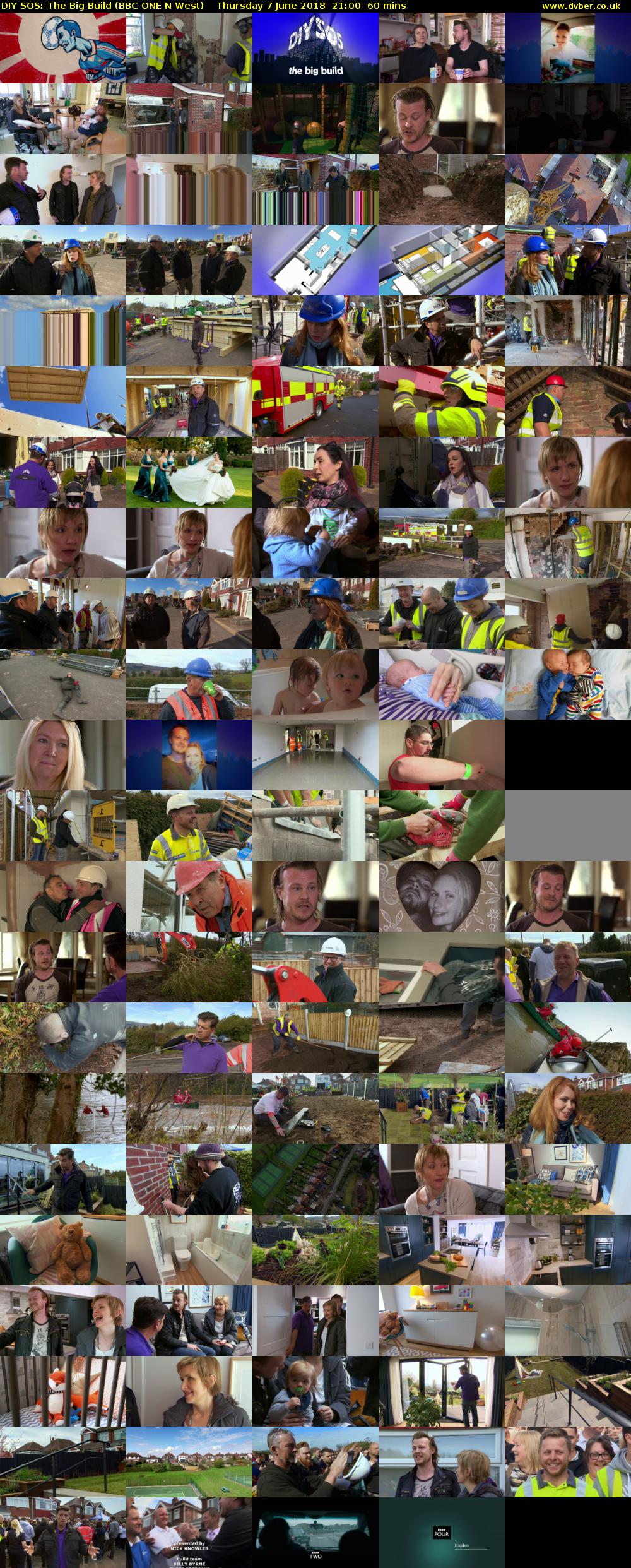 DIY SOS: The Big Build (BBC ONE N West) Thursday 7 June 2018 21:00 - 22:00