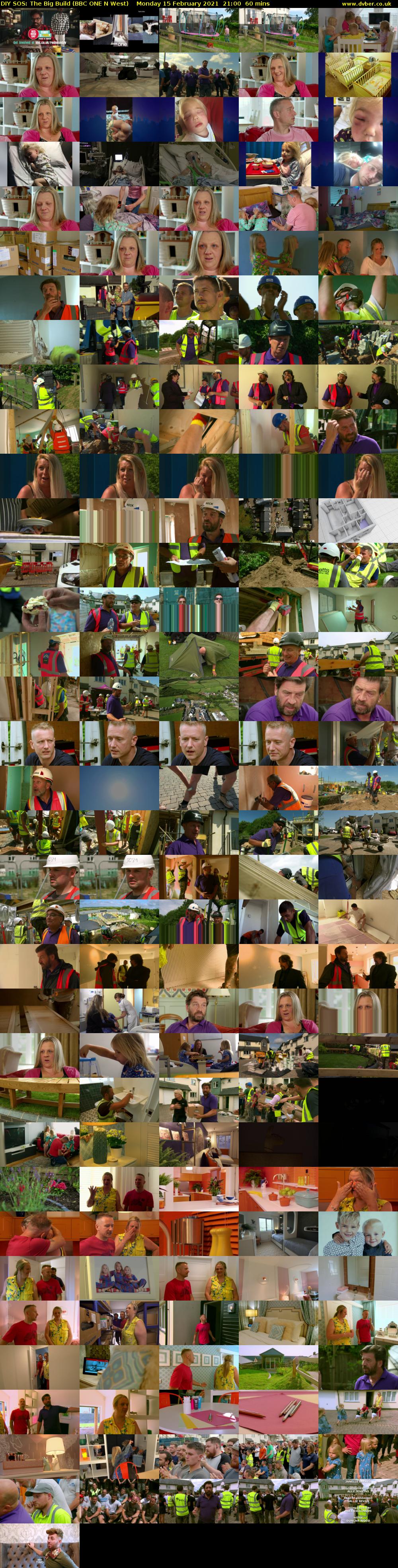 DIY SOS: The Big Build (BBC ONE N West) Monday 15 February 2021 21:00 - 22:00