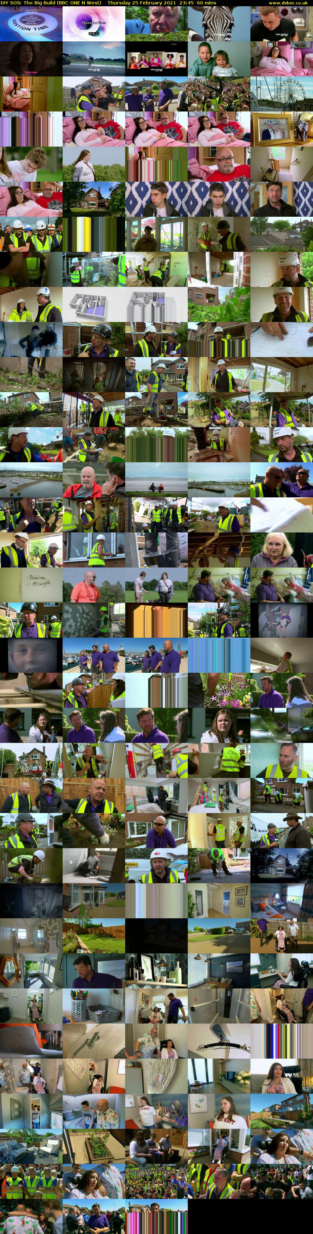DIY SOS: The Big Build (BBC ONE N West) Thursday 25 February 2021 23:45 - 00:45