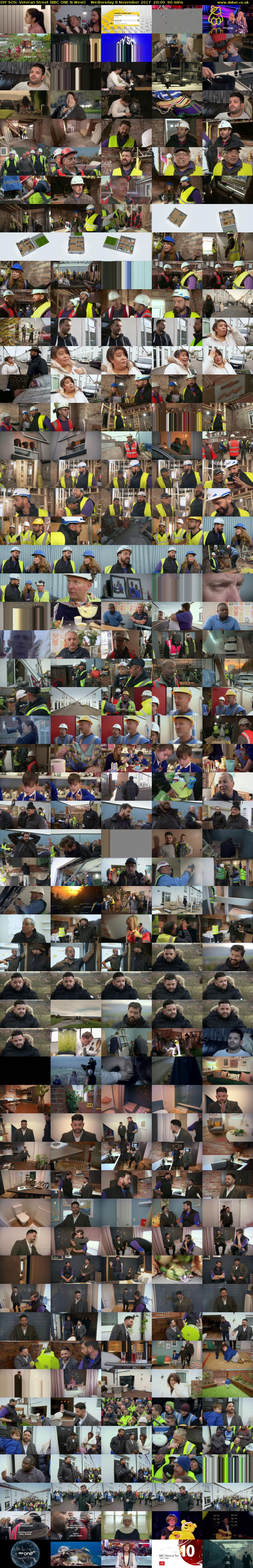 DIY SOS: Veteran Street (BBC ONE N West) Wednesday 8 November 2017 20:00 - 21:00