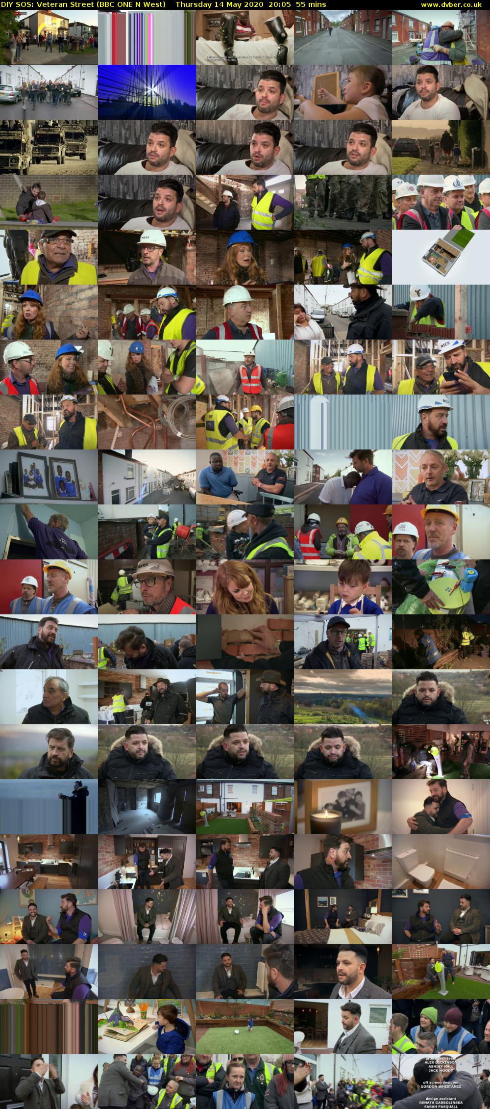 DIY SOS: Veteran Street (BBC ONE N West) Thursday 14 May 2020 20:05 - 21:00