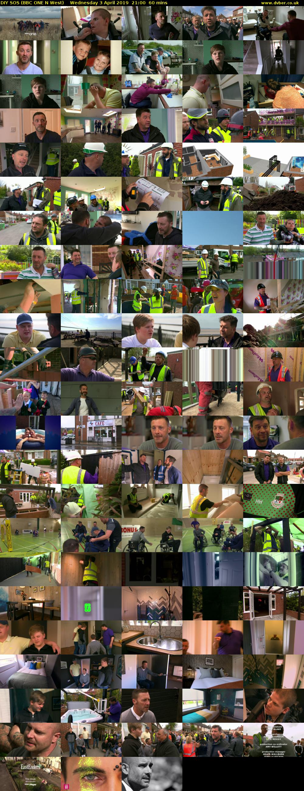 DIY SOS (BBC ONE N West) Wednesday 3 April 2019 21:00 - 22:00