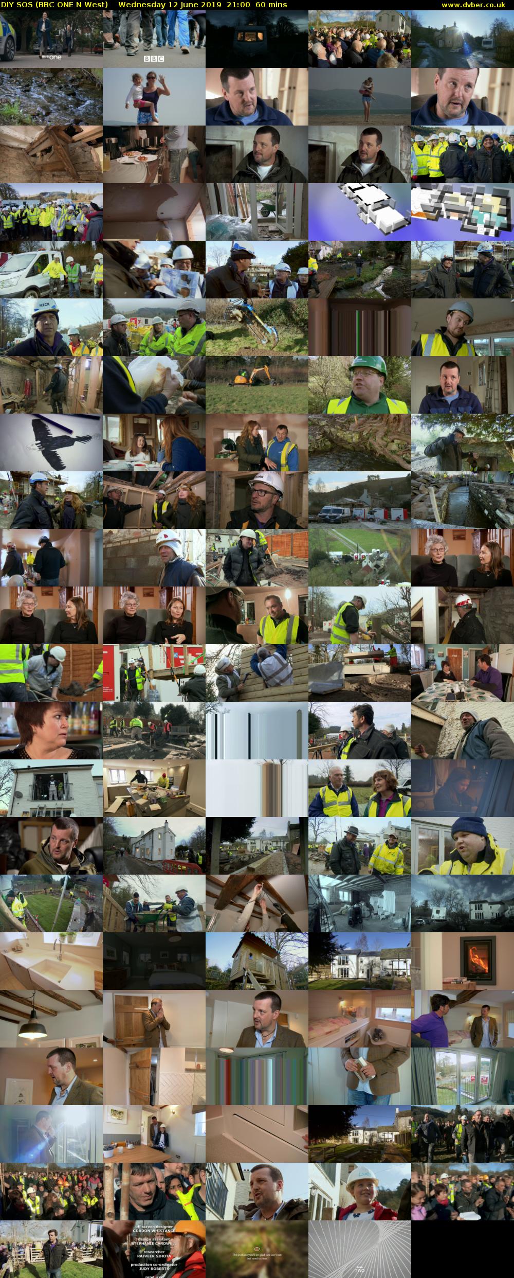 DIY SOS (BBC ONE N West) Wednesday 12 June 2019 21:00 - 22:00